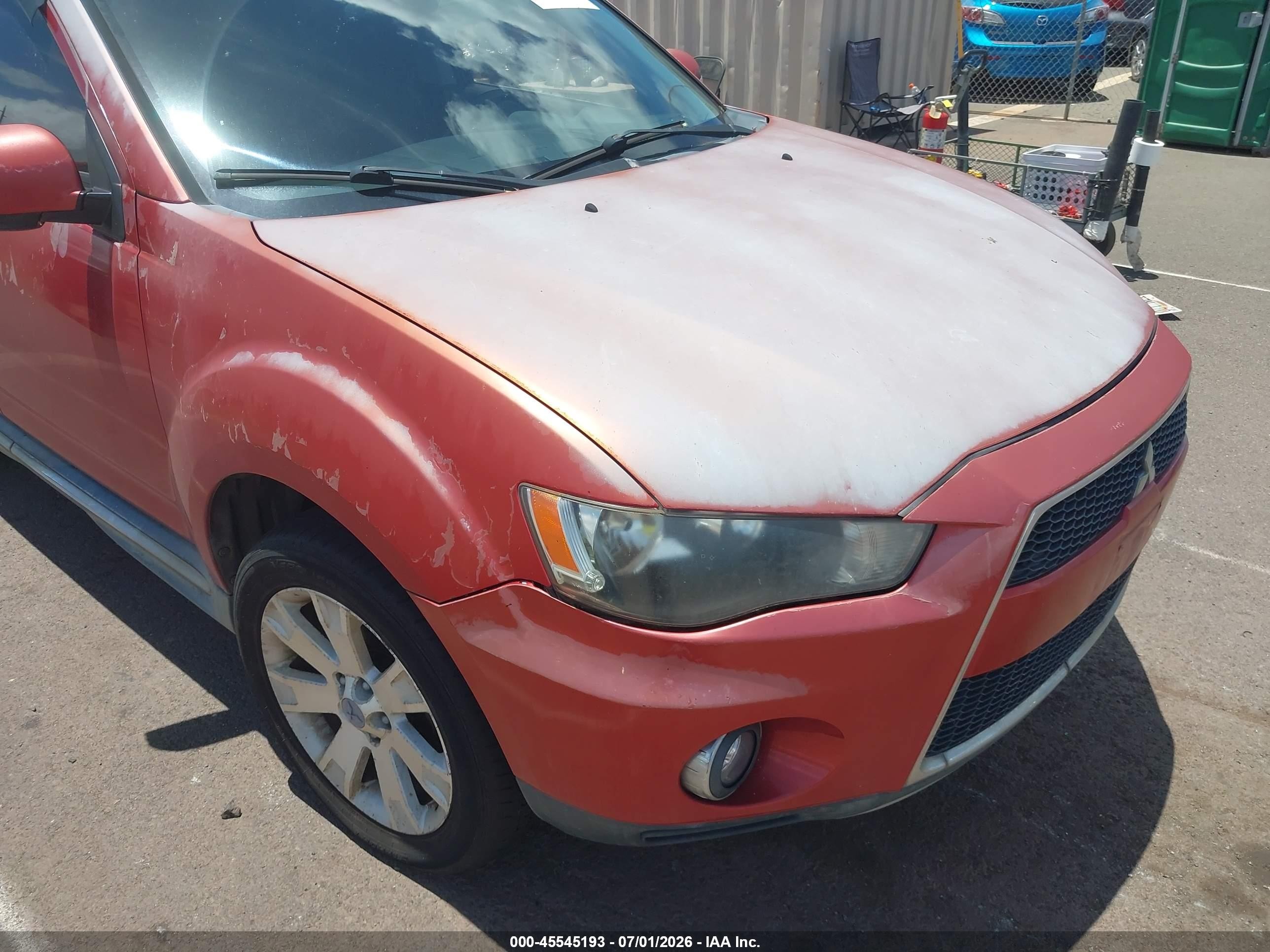 2011 Mitsubishi Outlander Se Red vin: JA4AS3AW9BU018361