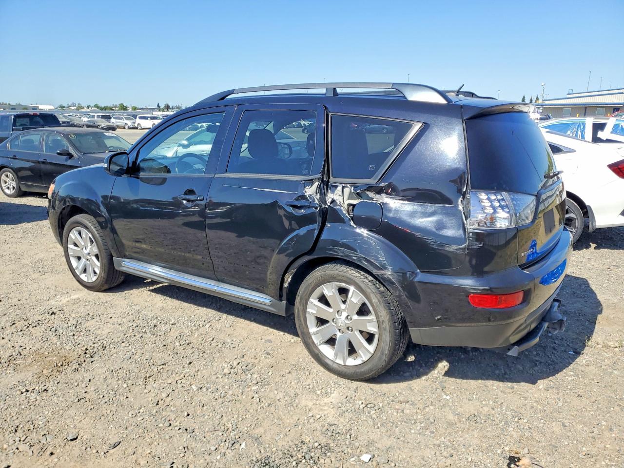 2011 Mitsubishi Outlander Se Черный vin: JA4AS3AW9BU032650