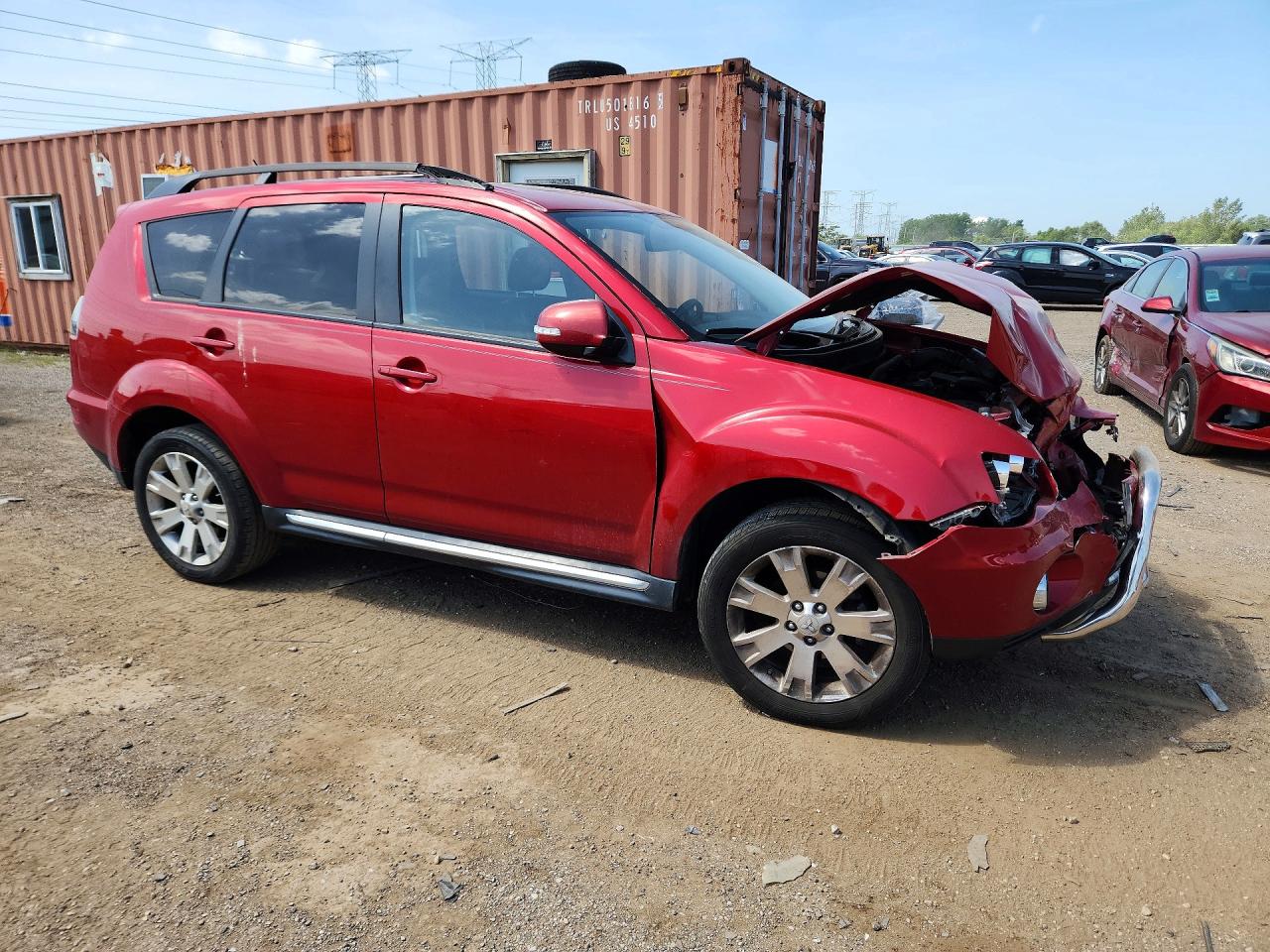 2010 Mitsubishi Outlander Se Red vin: JA4AS3AWXAZ003658
