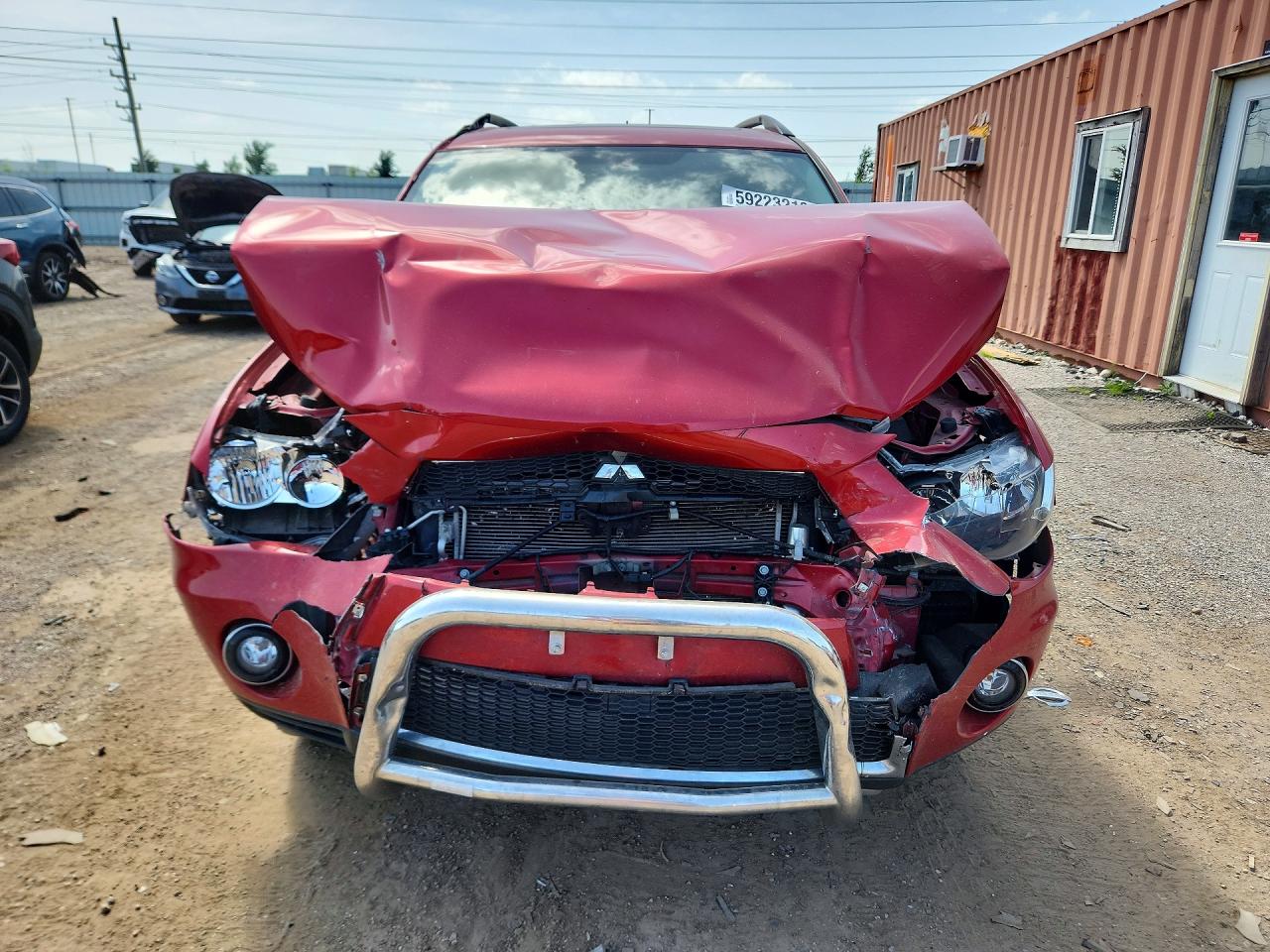 2010 Mitsubishi Outlander Se Red vin: JA4AS3AWXAZ003658
