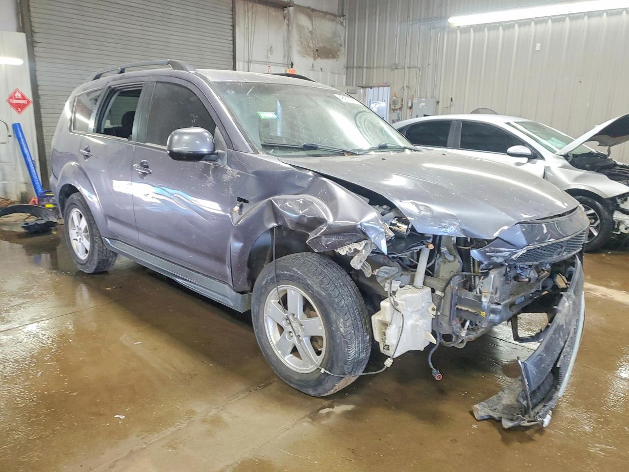 2010 Mitsubishi Outlander Es Gray vin: JA4AT2AW2AZ013656