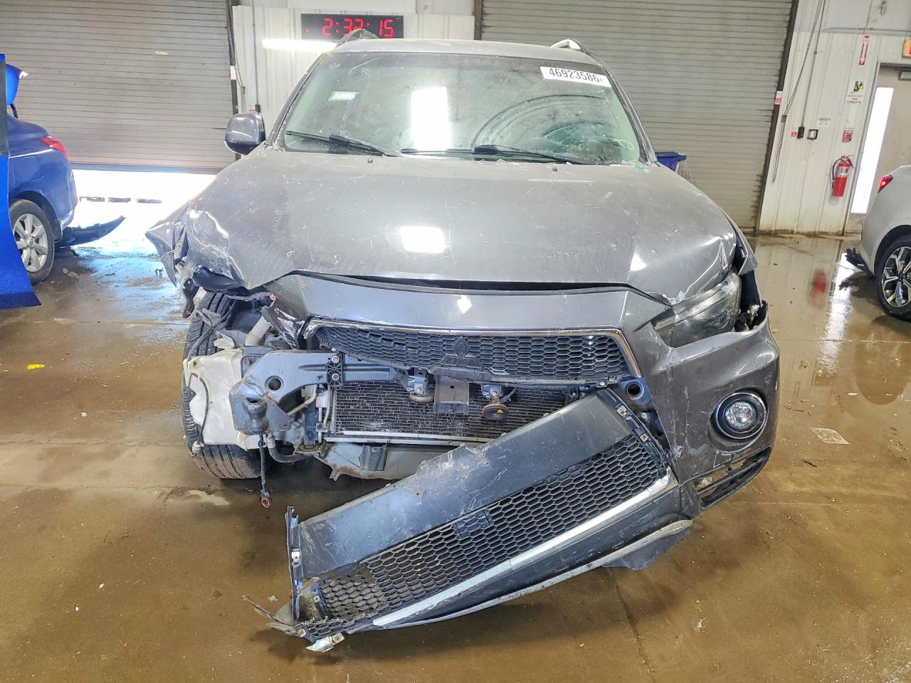 2010 Mitsubishi Outlander Es Gray vin: JA4AT2AW2AZ013656