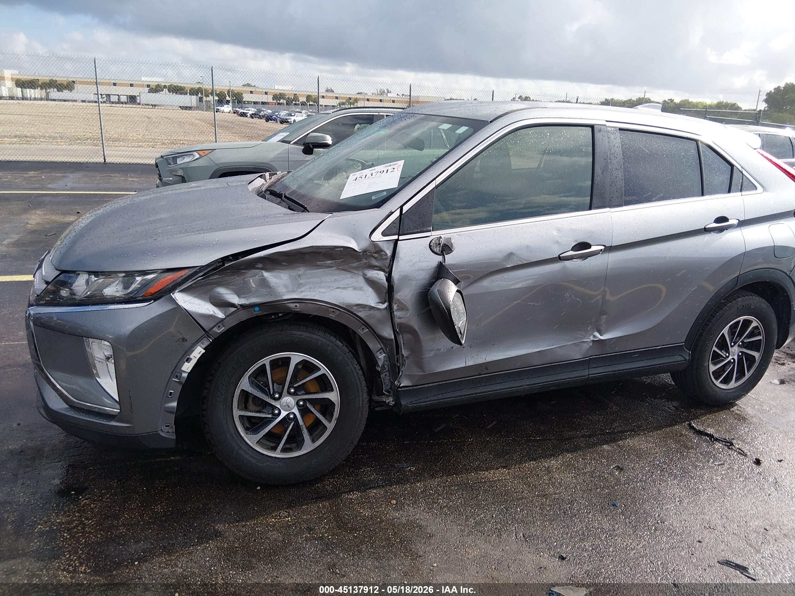 2020 Mitsubishi Eclipse Cross Es 1.5t Awc Gray vin: JA4AT3AA2LZ016778