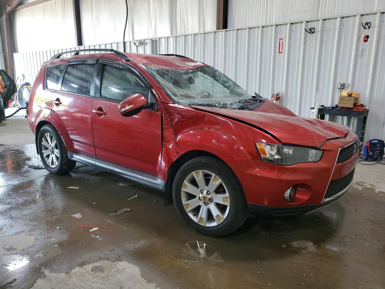 2010 Mitsubishi Outlander Se Red vin: JA4AT3AW1AZ009006