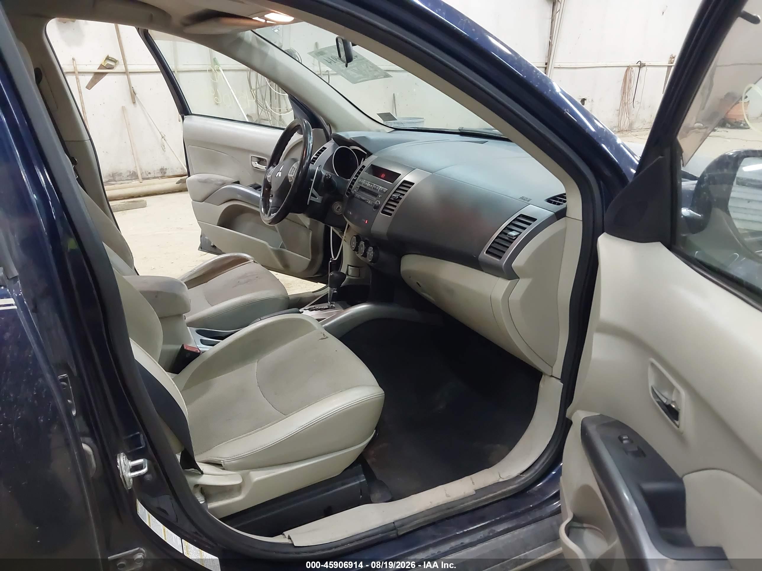 2010 Mitsubishi Outlander Se Blue vin: JA4AT3AW7AZ018339