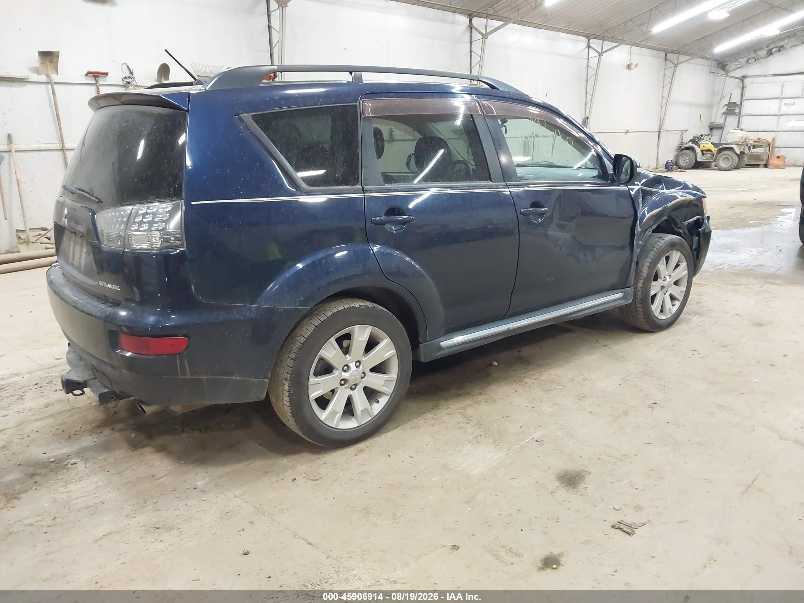 2010 Mitsubishi Outlander Se Blue vin: JA4AT3AW7AZ018339