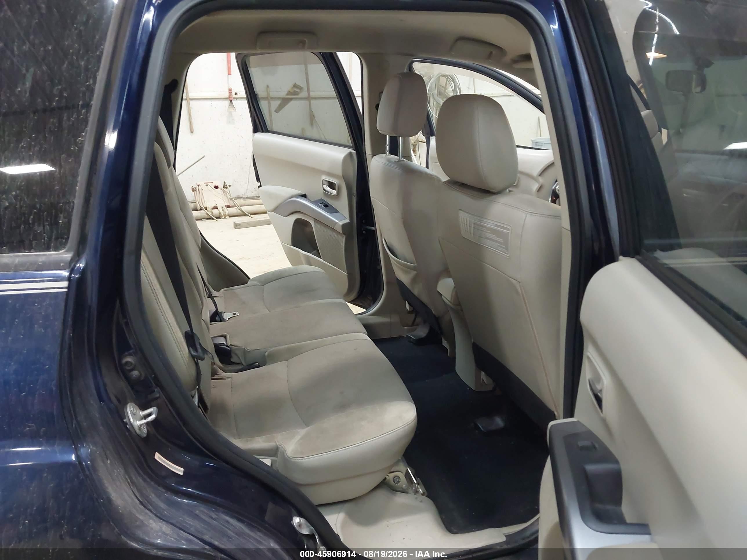 2010 Mitsubishi Outlander Se Blue vin: JA4AT3AW7AZ018339