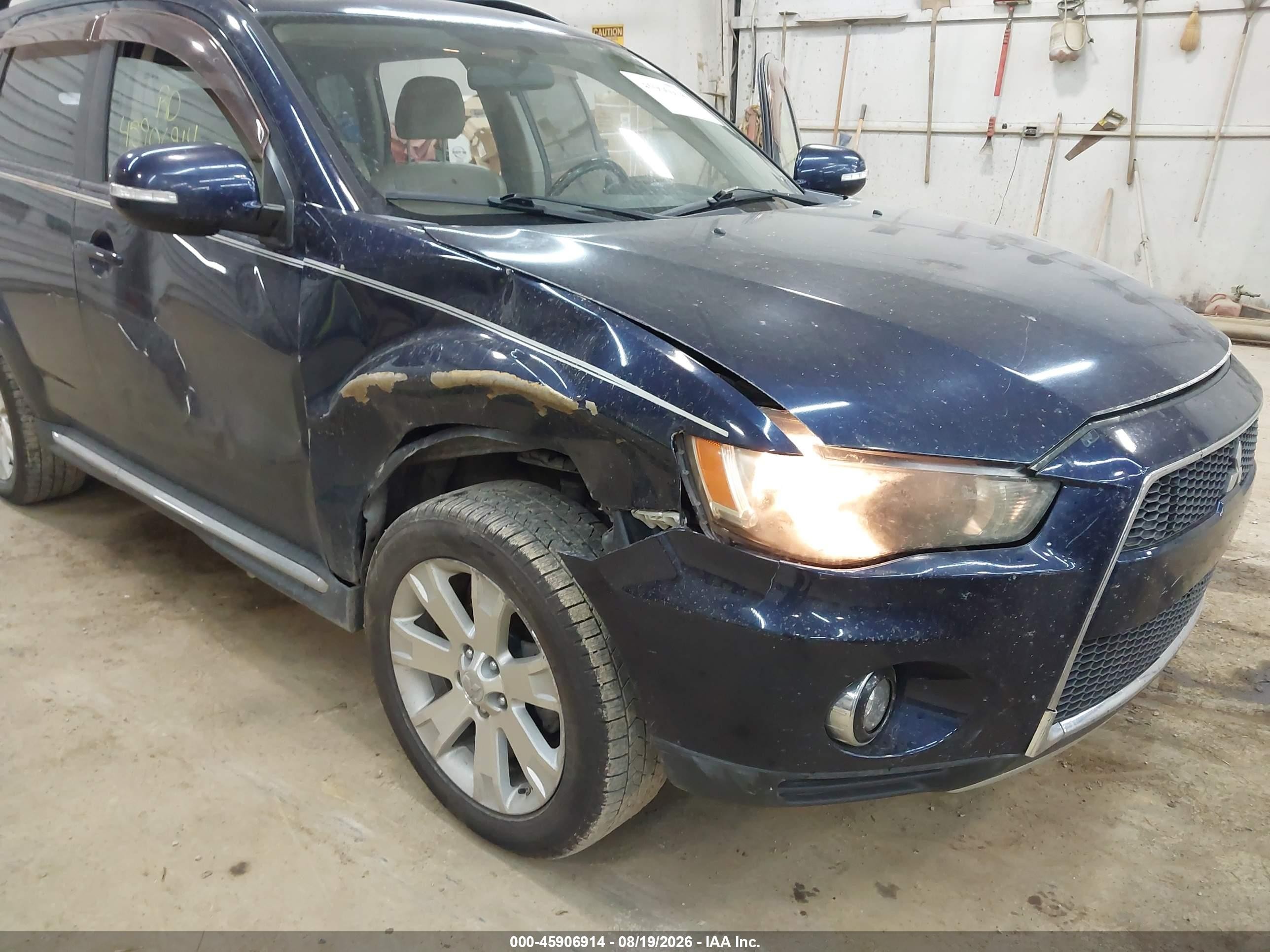 2010 Mitsubishi Outlander Se Blue vin: JA4AT3AW7AZ018339