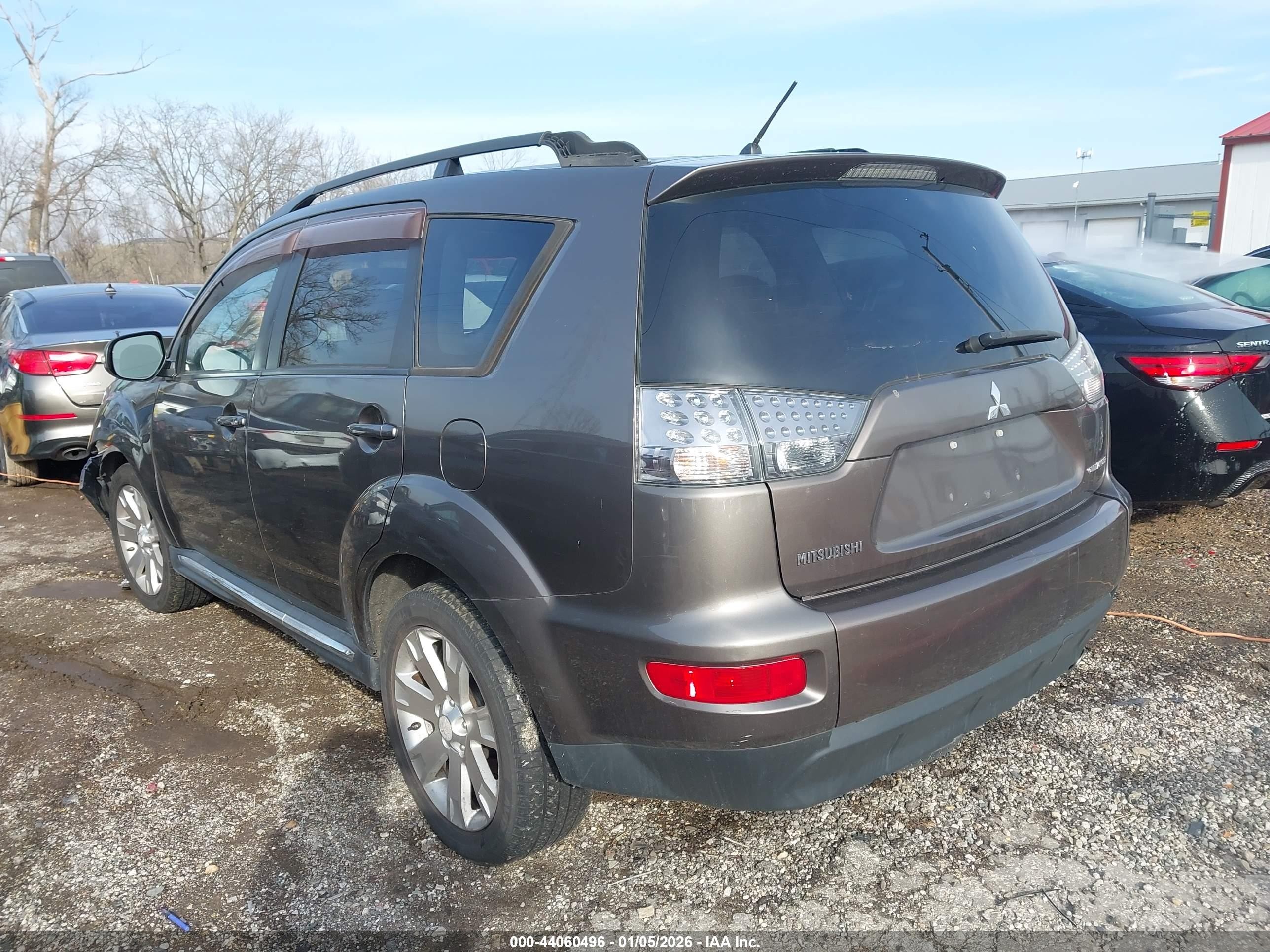 2010 Mitsubishi Outlander Se Gray vin: JA4AT3AW7AZ018874