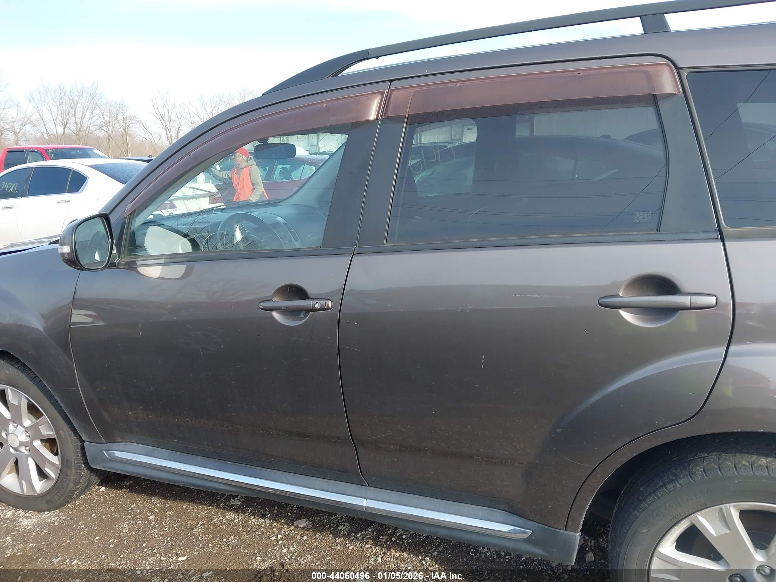 2010 Mitsubishi Outlander Se Gray vin: JA4AT3AW7AZ018874