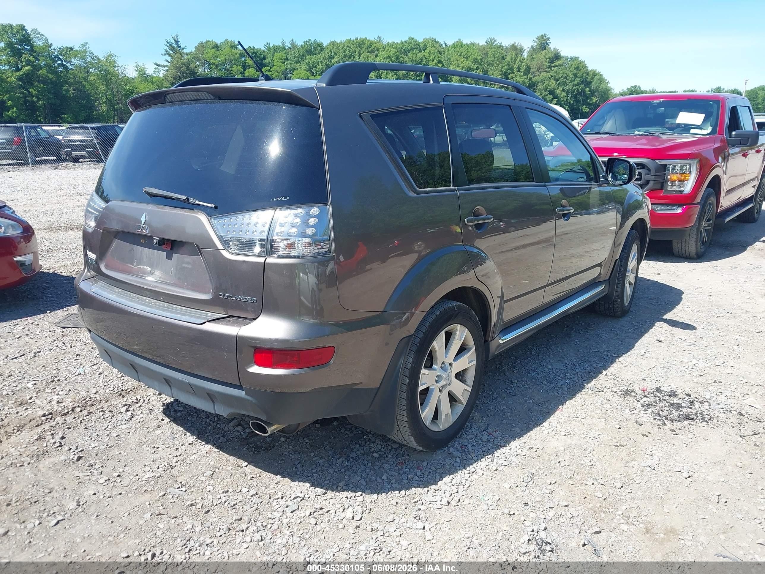 2010 Mitsubishi Outlander Se Gray vin: JA4AT3AWXAZ014852
