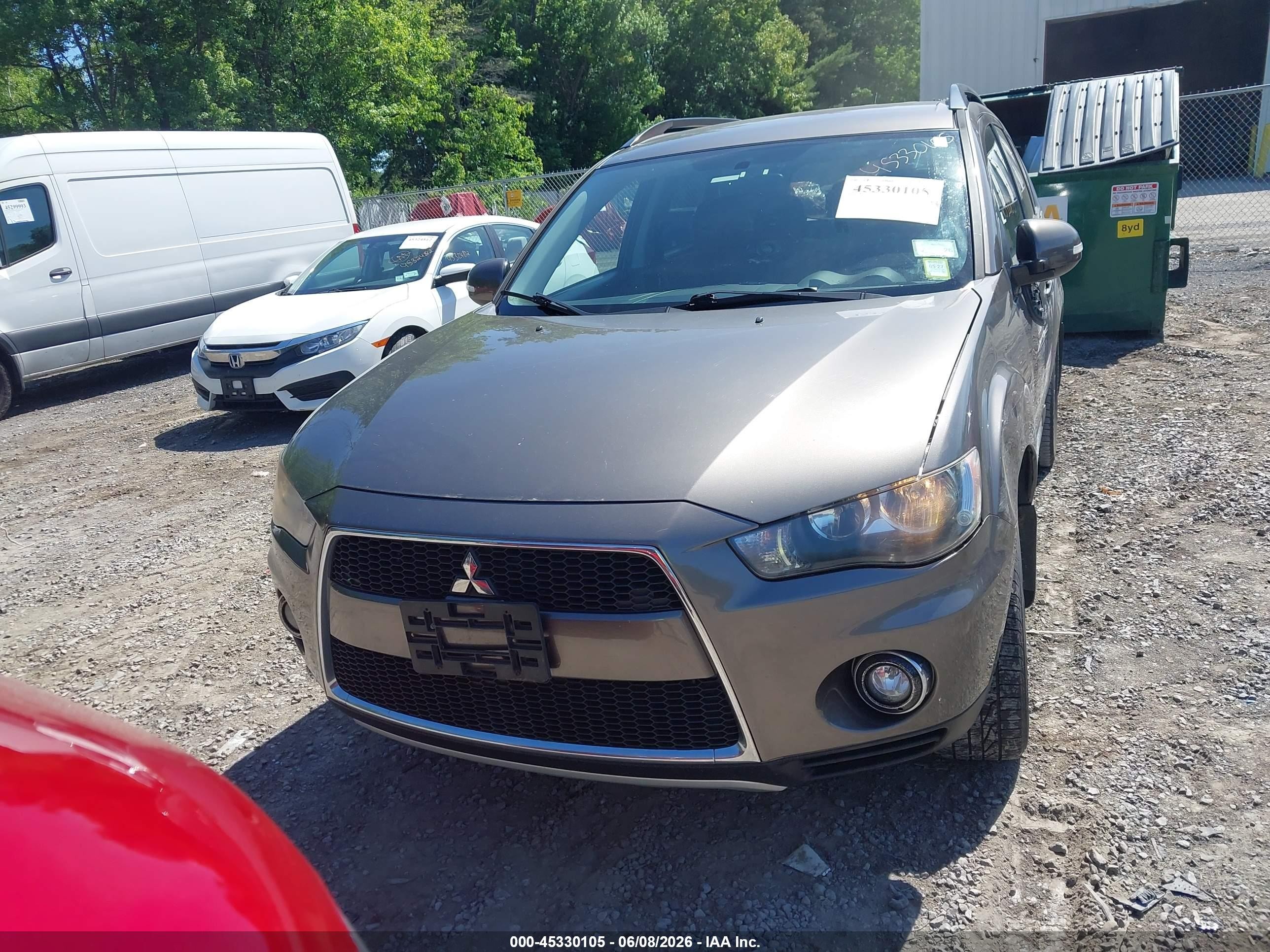 2010 Mitsubishi Outlander Se Gray vin: JA4AT3AWXAZ014852