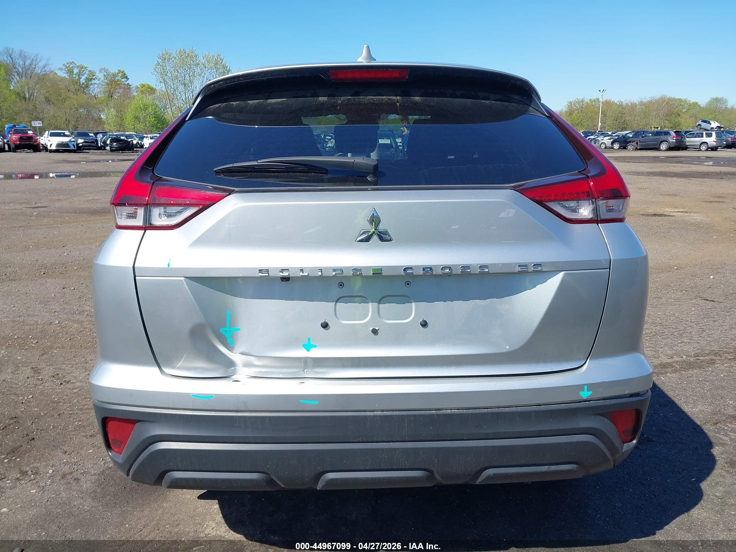 2024 Mitsubishi Eclipse Cross Es S-awc Silver vin: JA4ATUAA0RZ064424