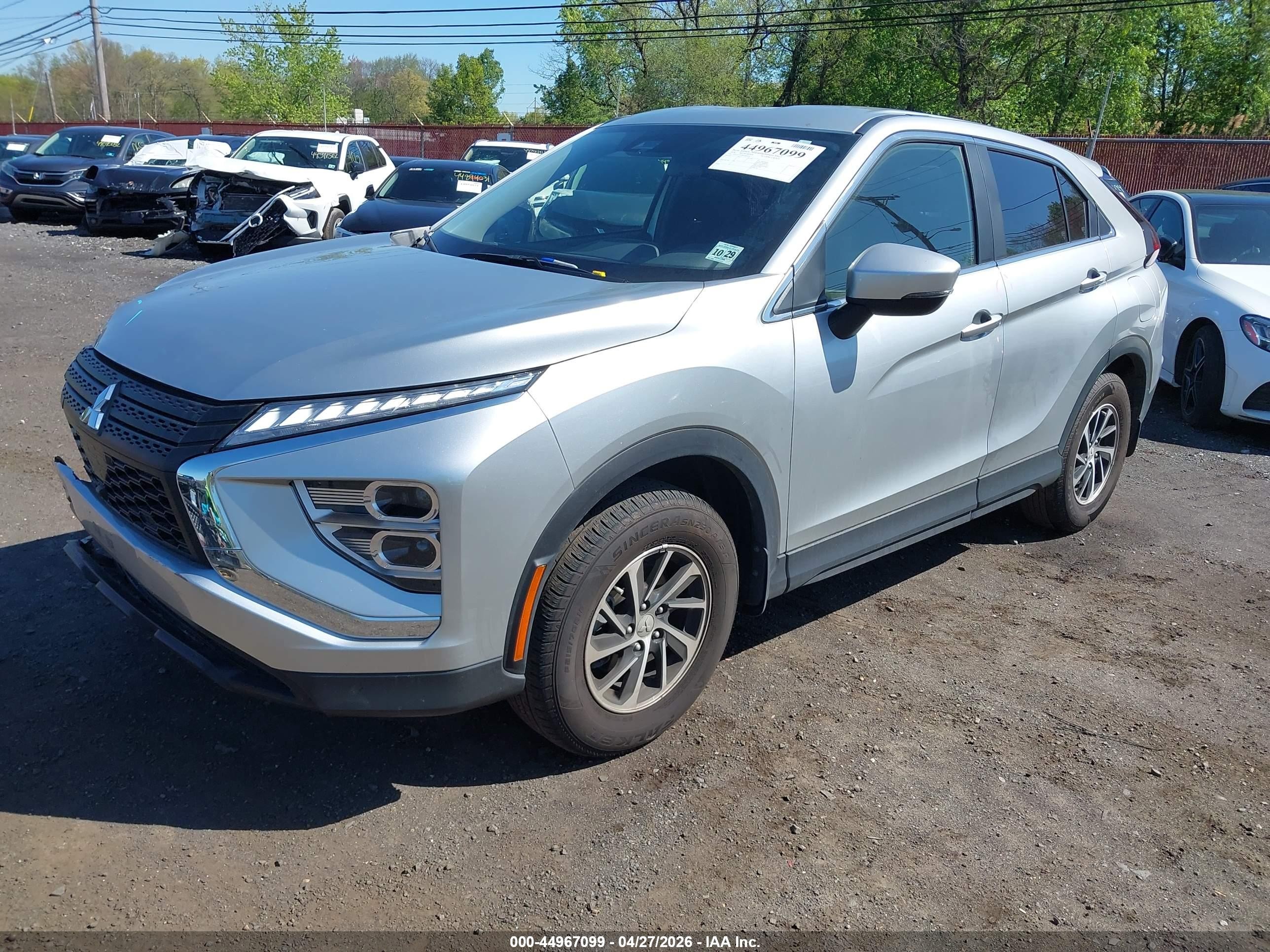 2024 Mitsubishi Eclipse Cross Es S-awc Silver vin: JA4ATUAA0RZ064424