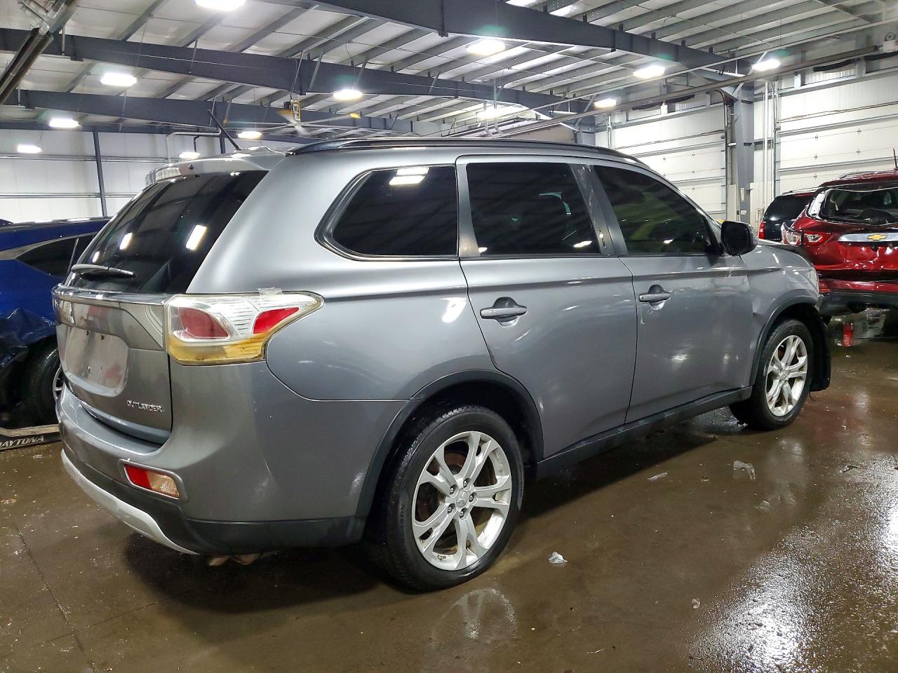 2015 Mitsubishi Outlander Se Gray vin: JA4AZ3A30FZ003418