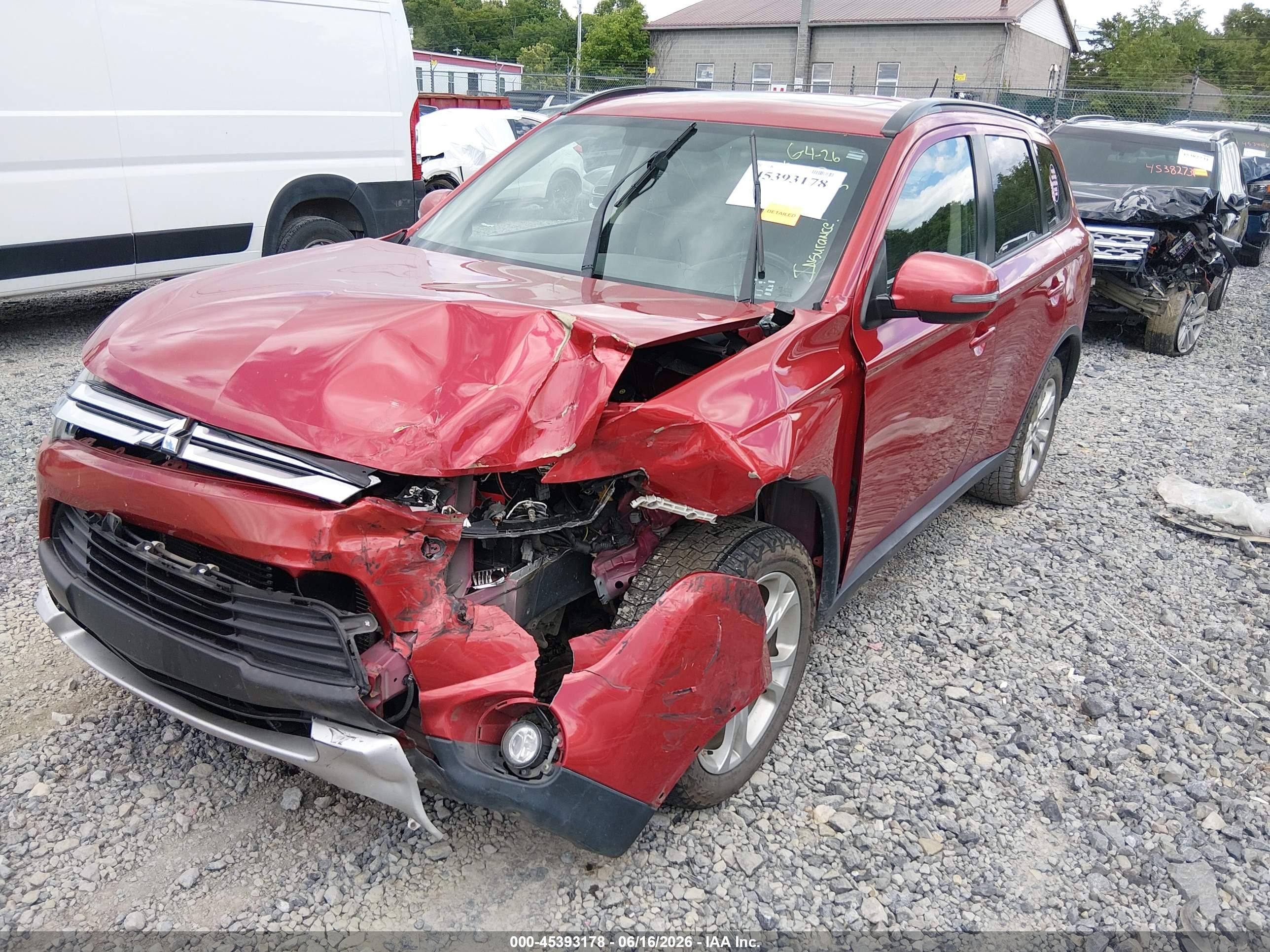 2015 Mitsubishi Outlander Se Red vin: JA4AZ3A30FZ009638