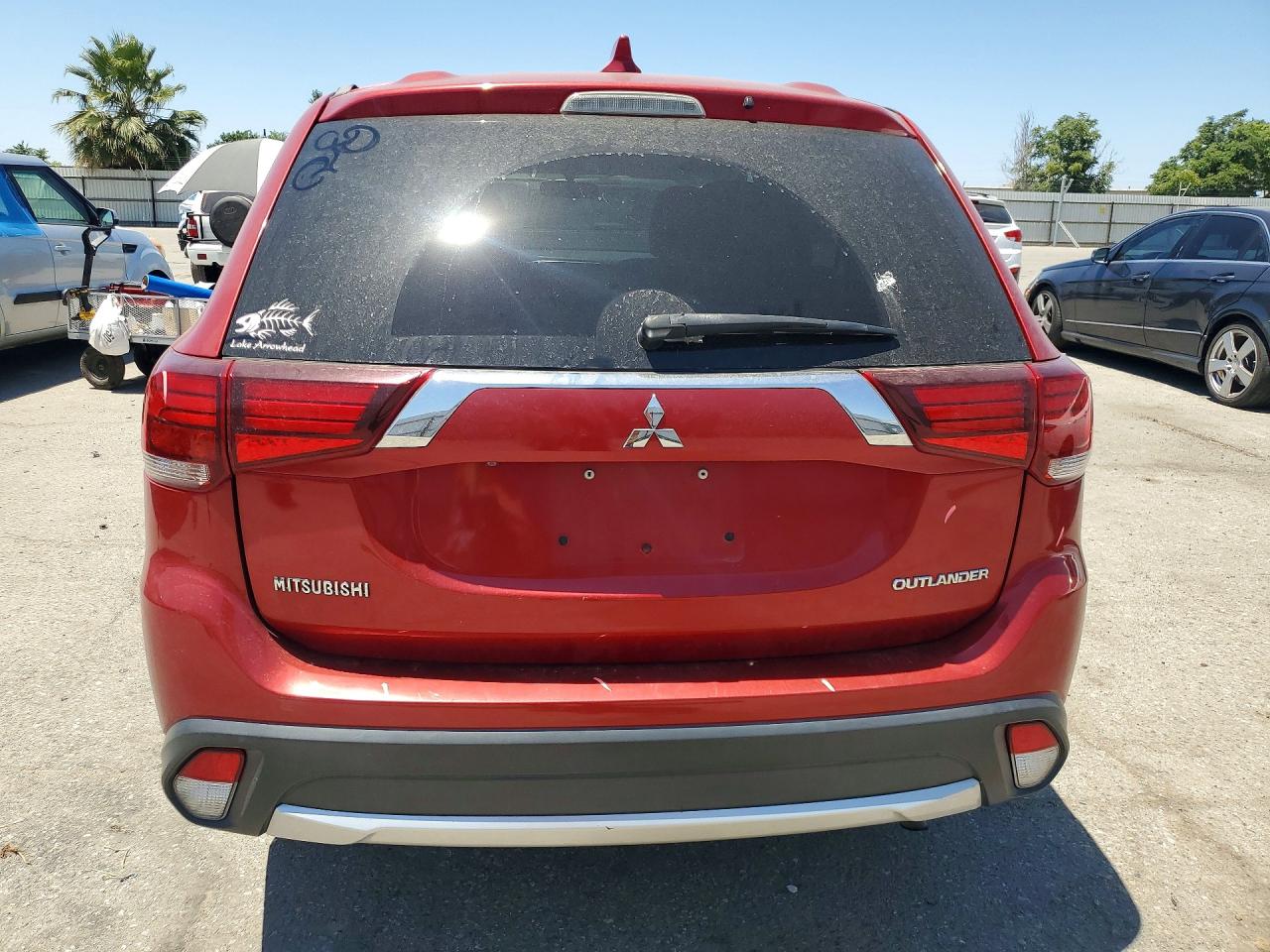 2018 Mitsubishi Outlander Se Красный vin: JA4AZ3A30JZ034256