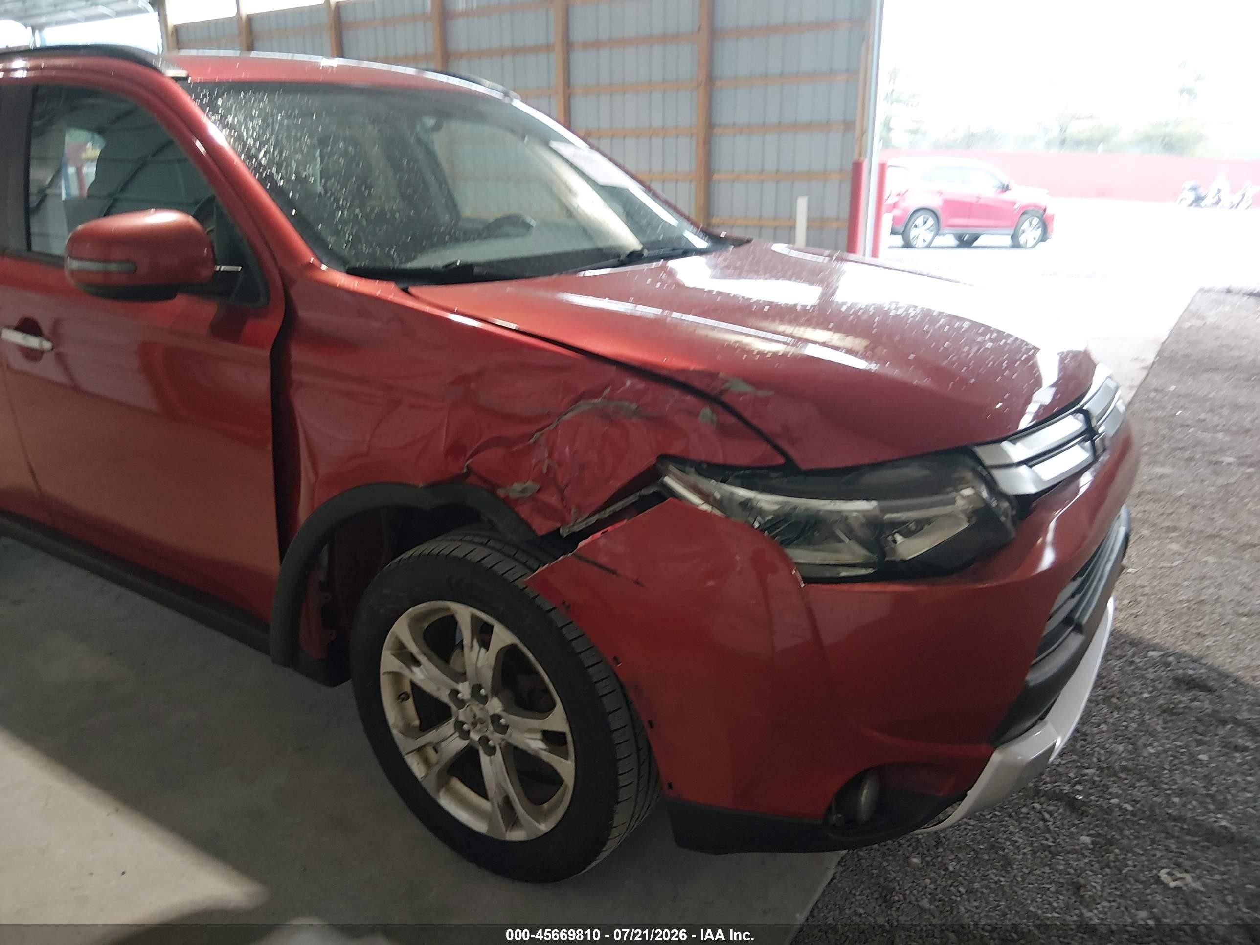 2015 Mitsubishi Outlander Se Red vin: JA4AZ3A31FZ012175