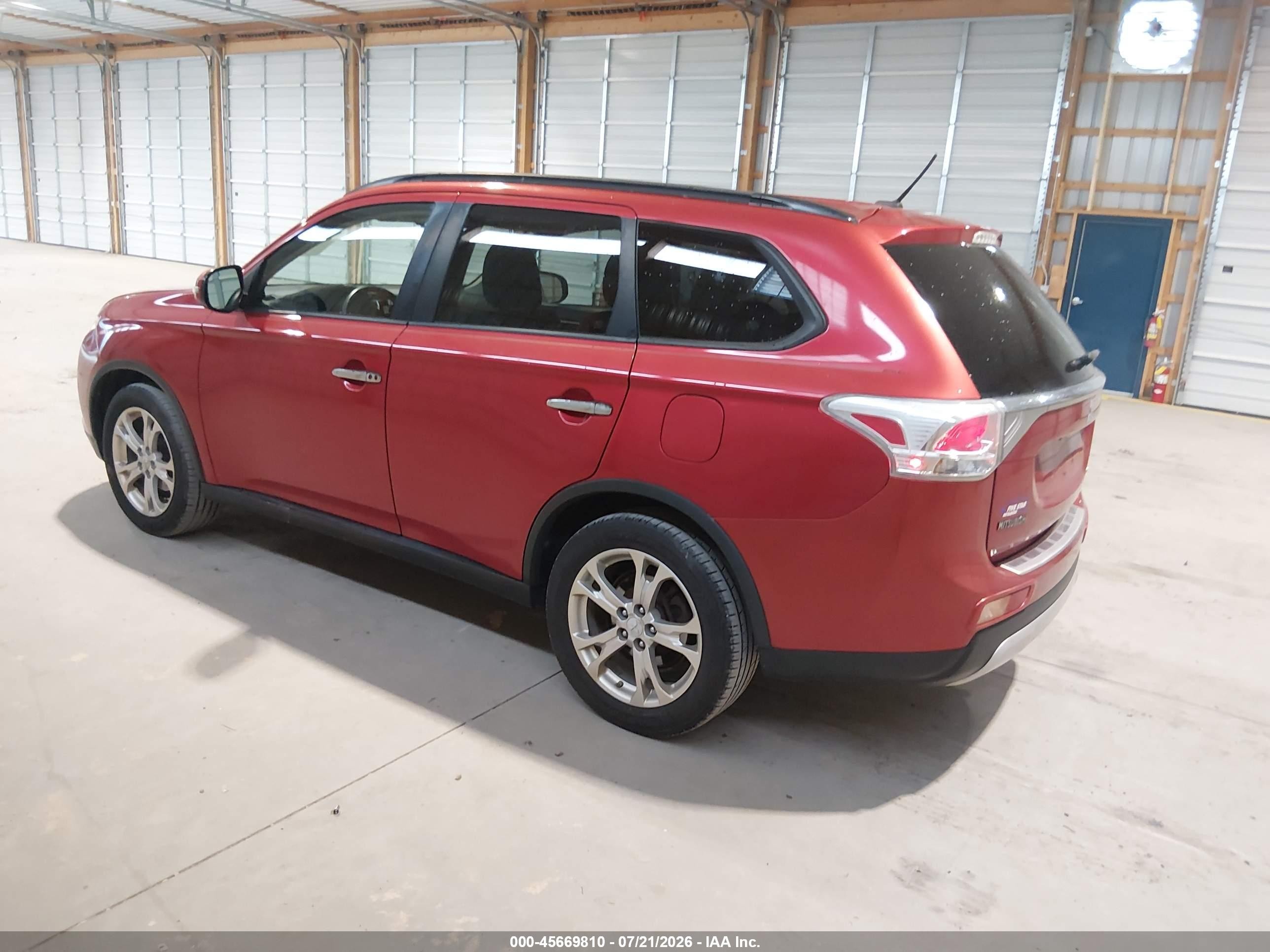 2015 Mitsubishi Outlander Se Red vin: JA4AZ3A31FZ012175