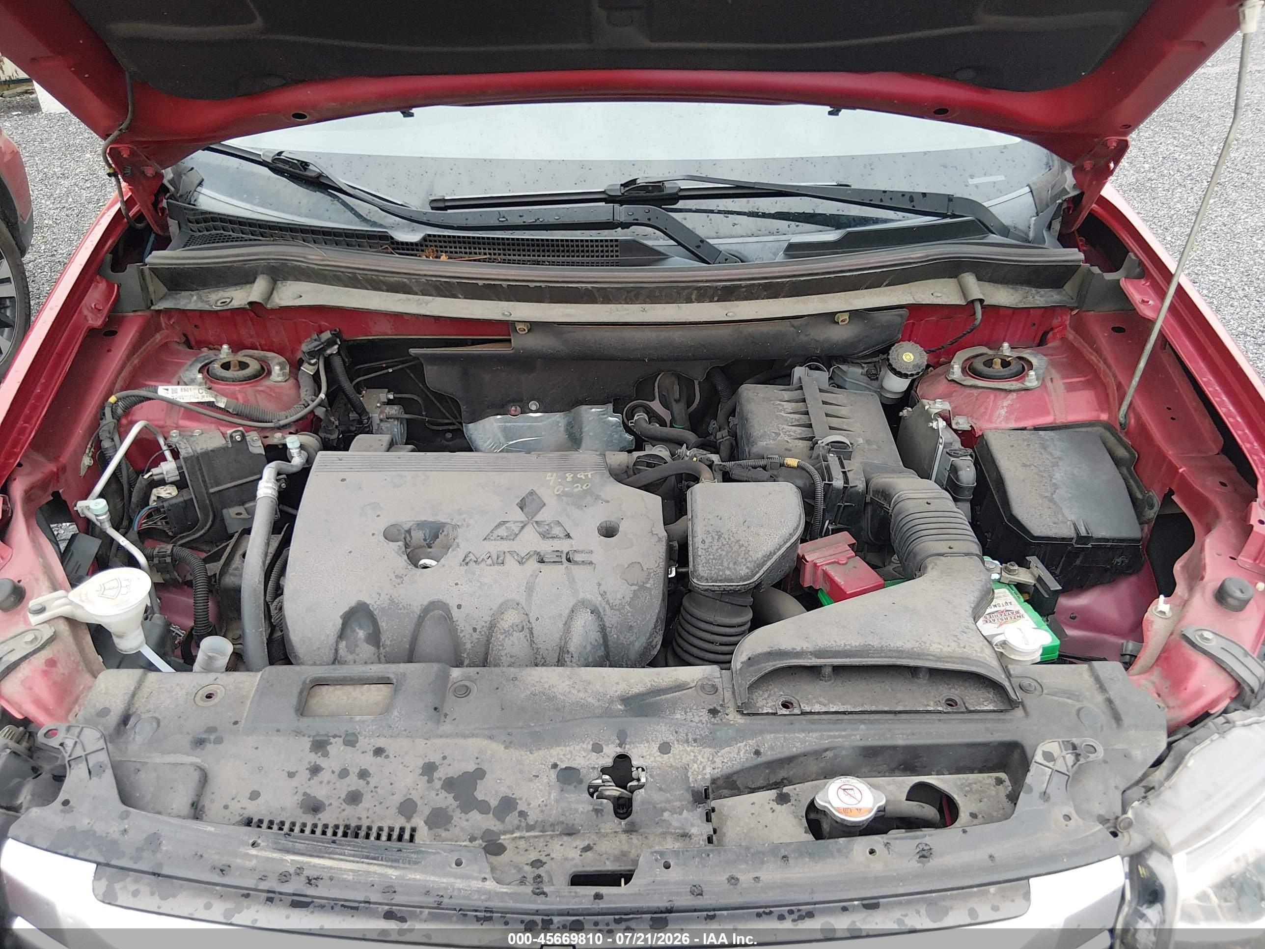 2015 Mitsubishi Outlander Se Red vin: JA4AZ3A31FZ012175