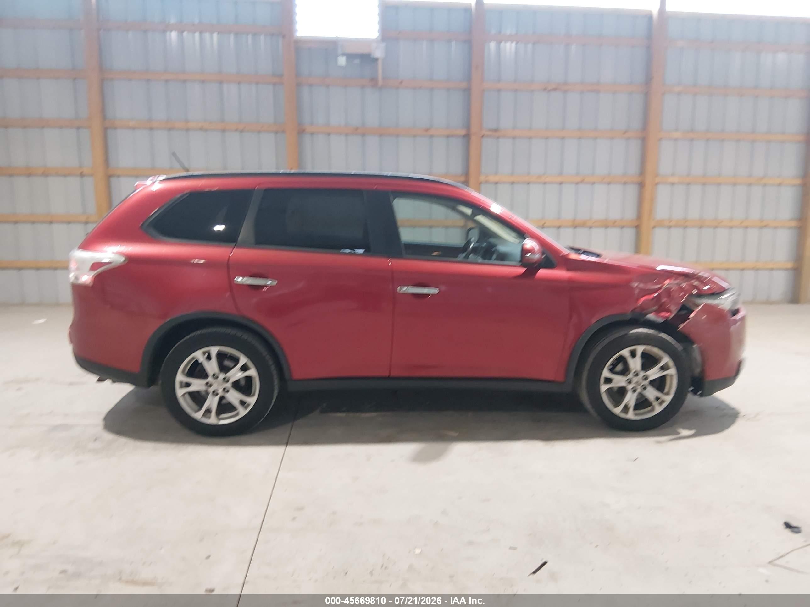 2015 Mitsubishi Outlander Se Red vin: JA4AZ3A31FZ012175