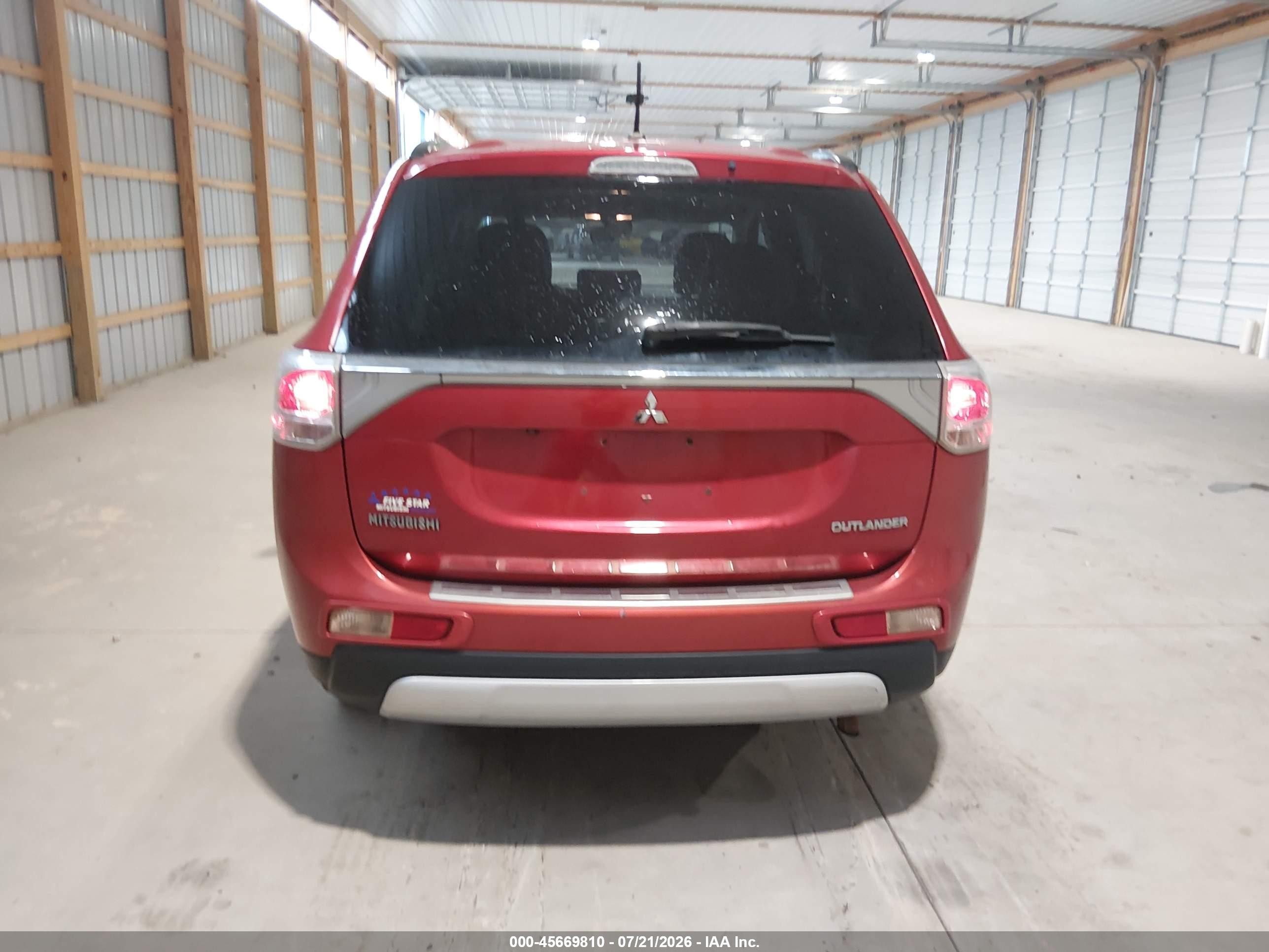 2015 Mitsubishi Outlander Se Red vin: JA4AZ3A31FZ012175