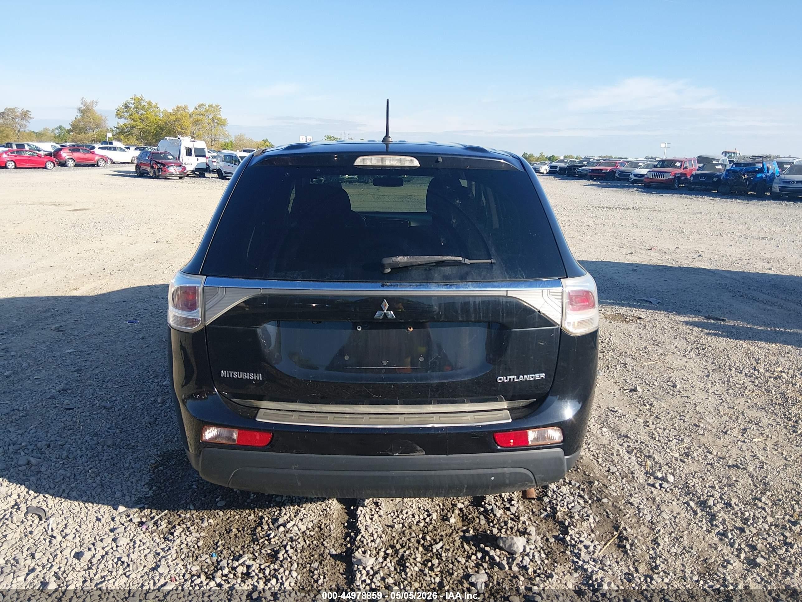2014 Mitsubishi Outlander Se Black vin: JA4AZ3A32EZ004536