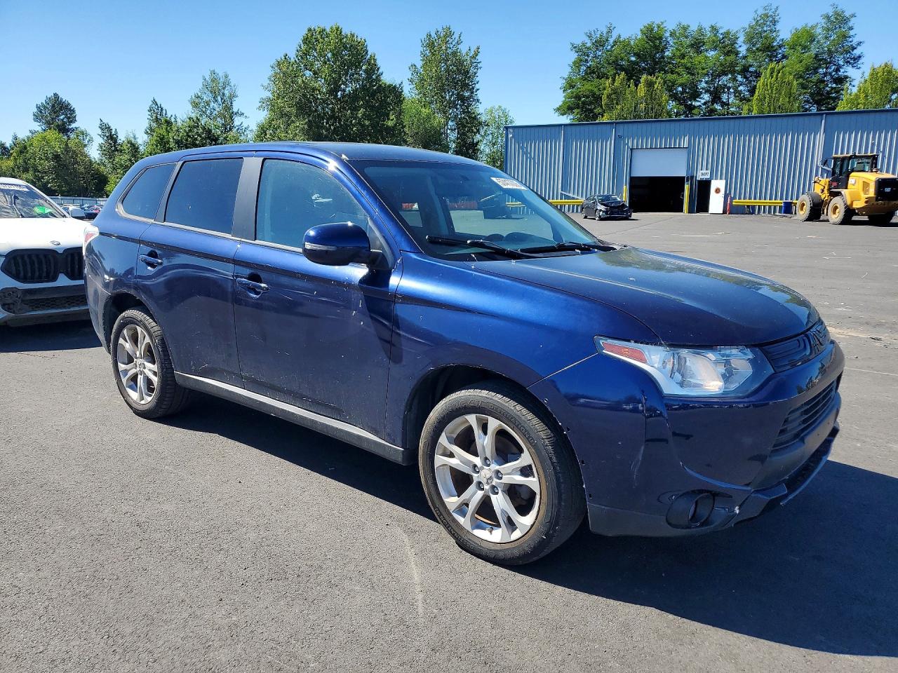 2014 Mitsubishi Outlander Se Blue vin: JA4AZ3A32EZ015410