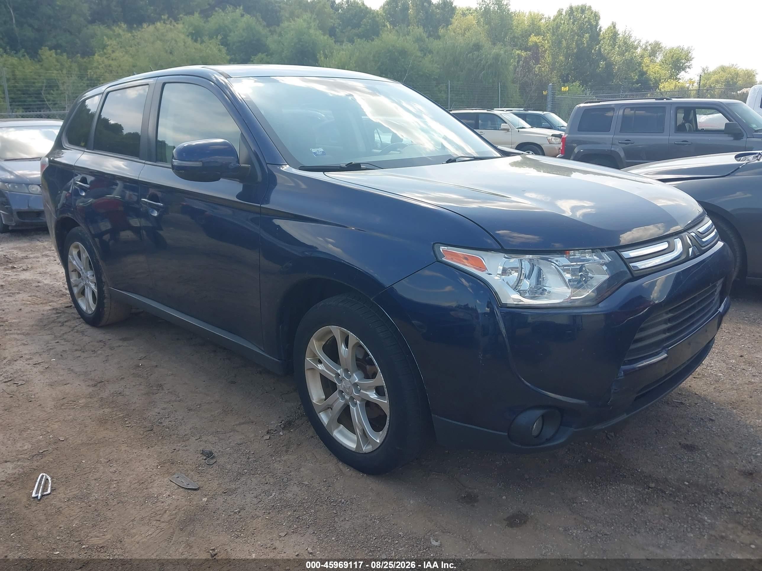 2014 Mitsubishi Outlander Se Blue vin: JA4AZ3A32EZ019280
