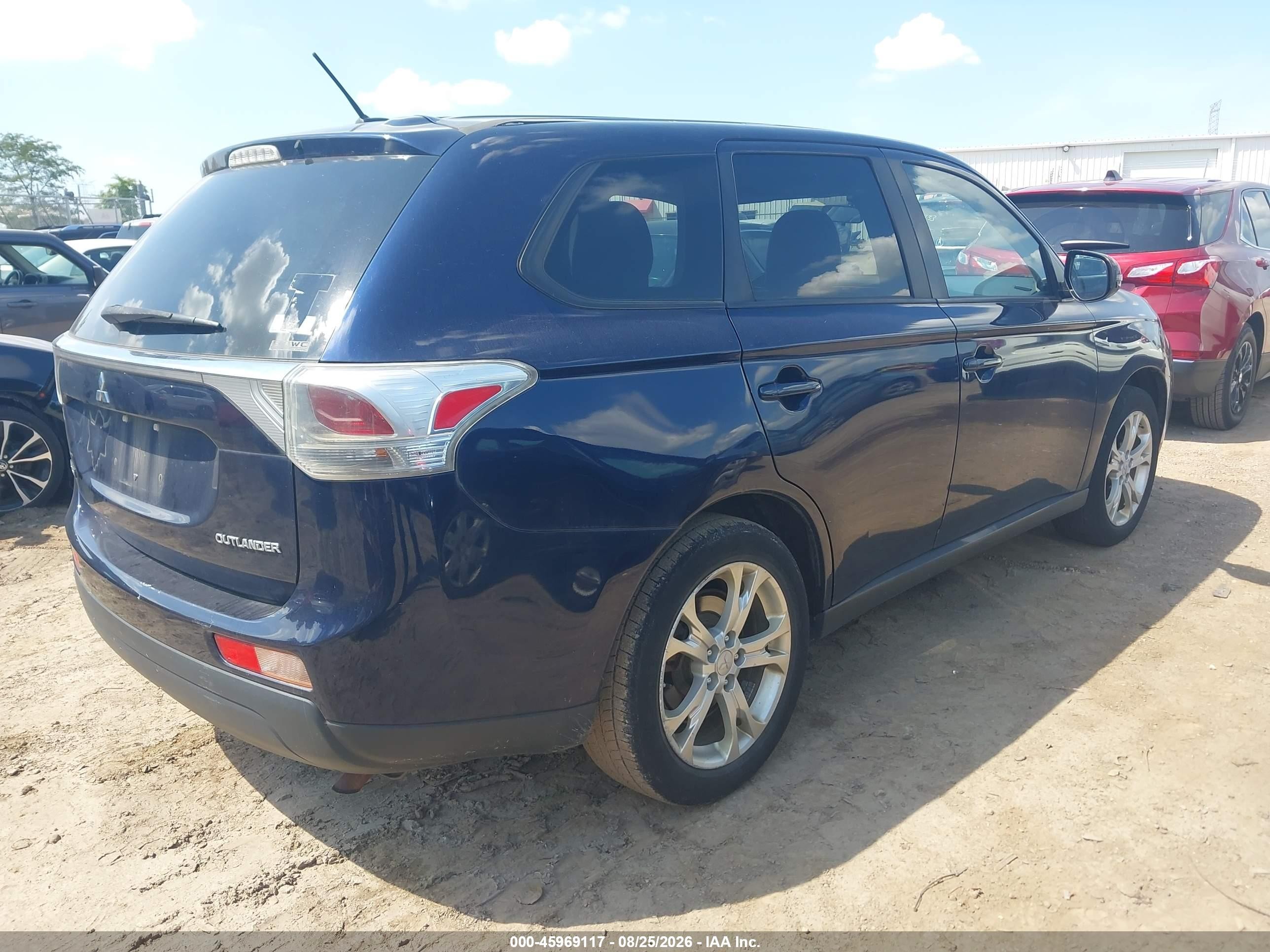 2014 Mitsubishi Outlander Se Blue vin: JA4AZ3A32EZ019280