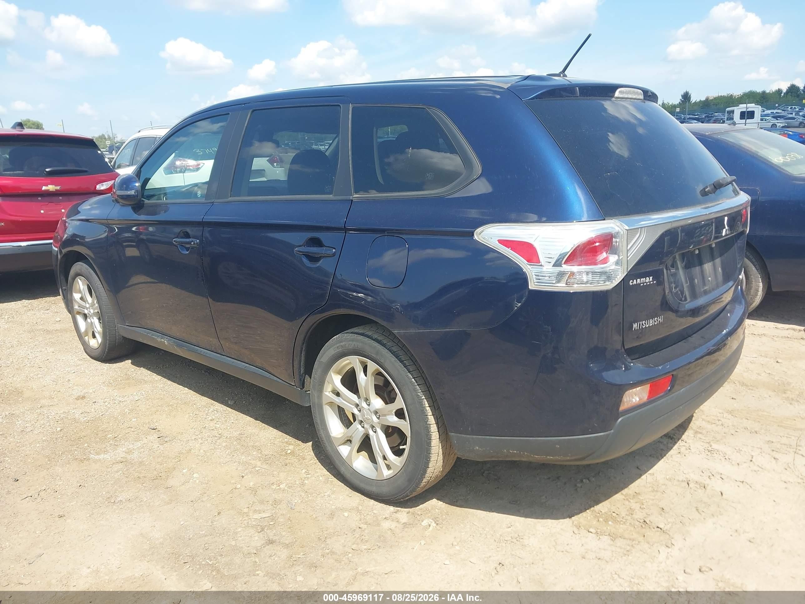 2014 Mitsubishi Outlander Se Blue vin: JA4AZ3A32EZ019280