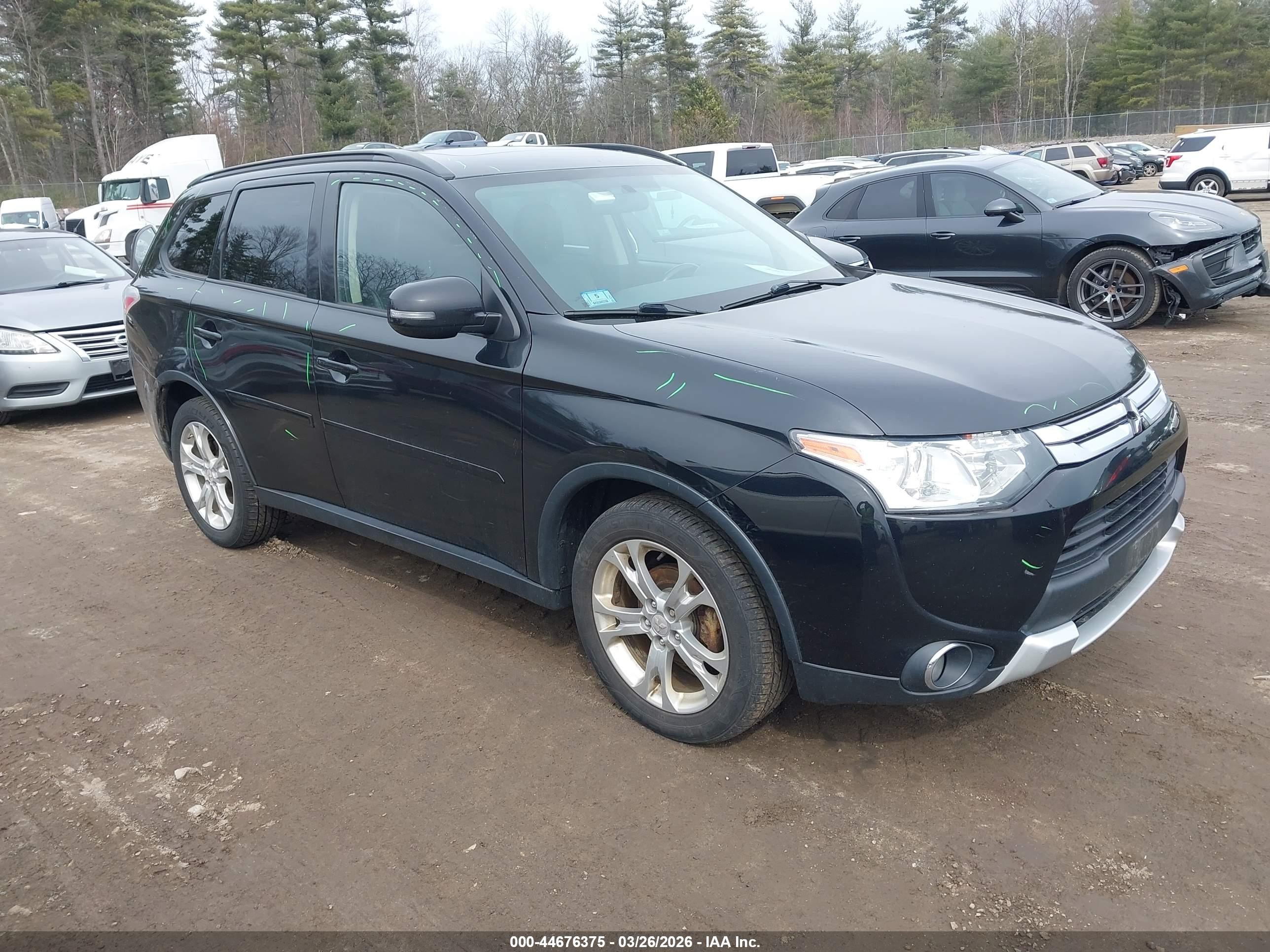 2015 Mitsubishi Outlander Se Black vin: JA4AZ3A32FZ004683