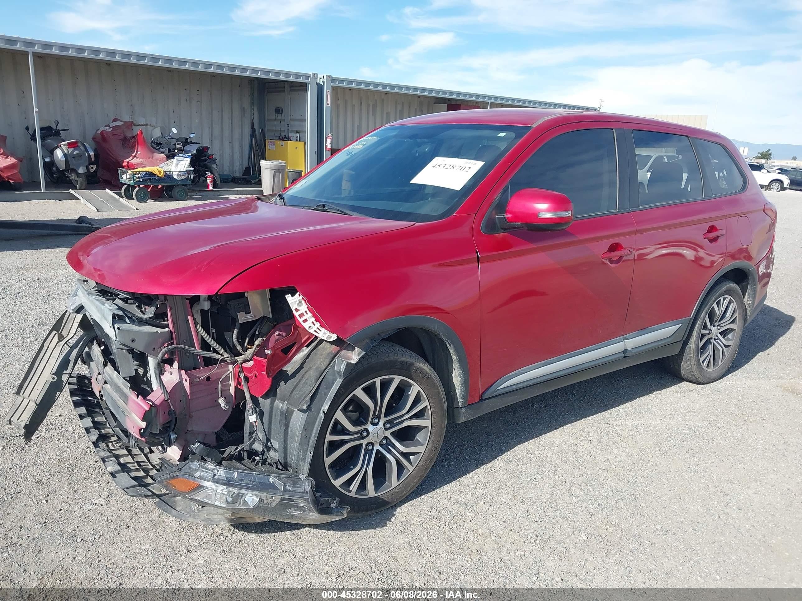 2018 Mitsubishi Outlander Se Красный vin: JA4AZ3A32JZ041712