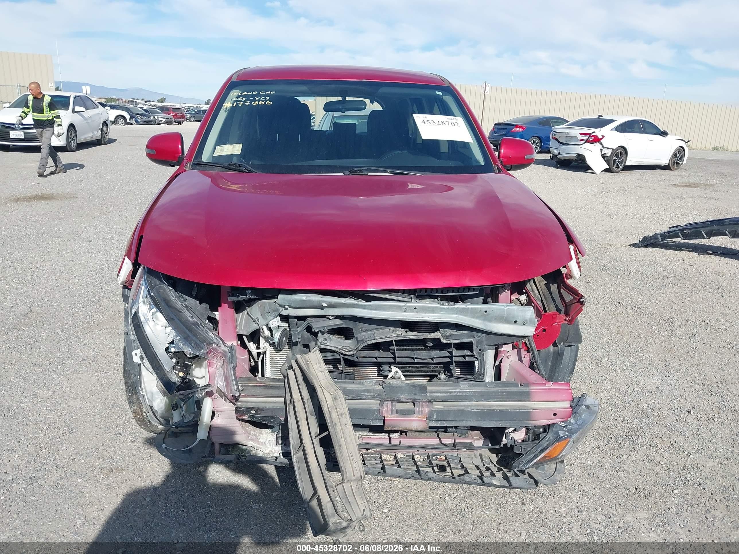2018 Mitsubishi Outlander Se Красный vin: JA4AZ3A32JZ041712