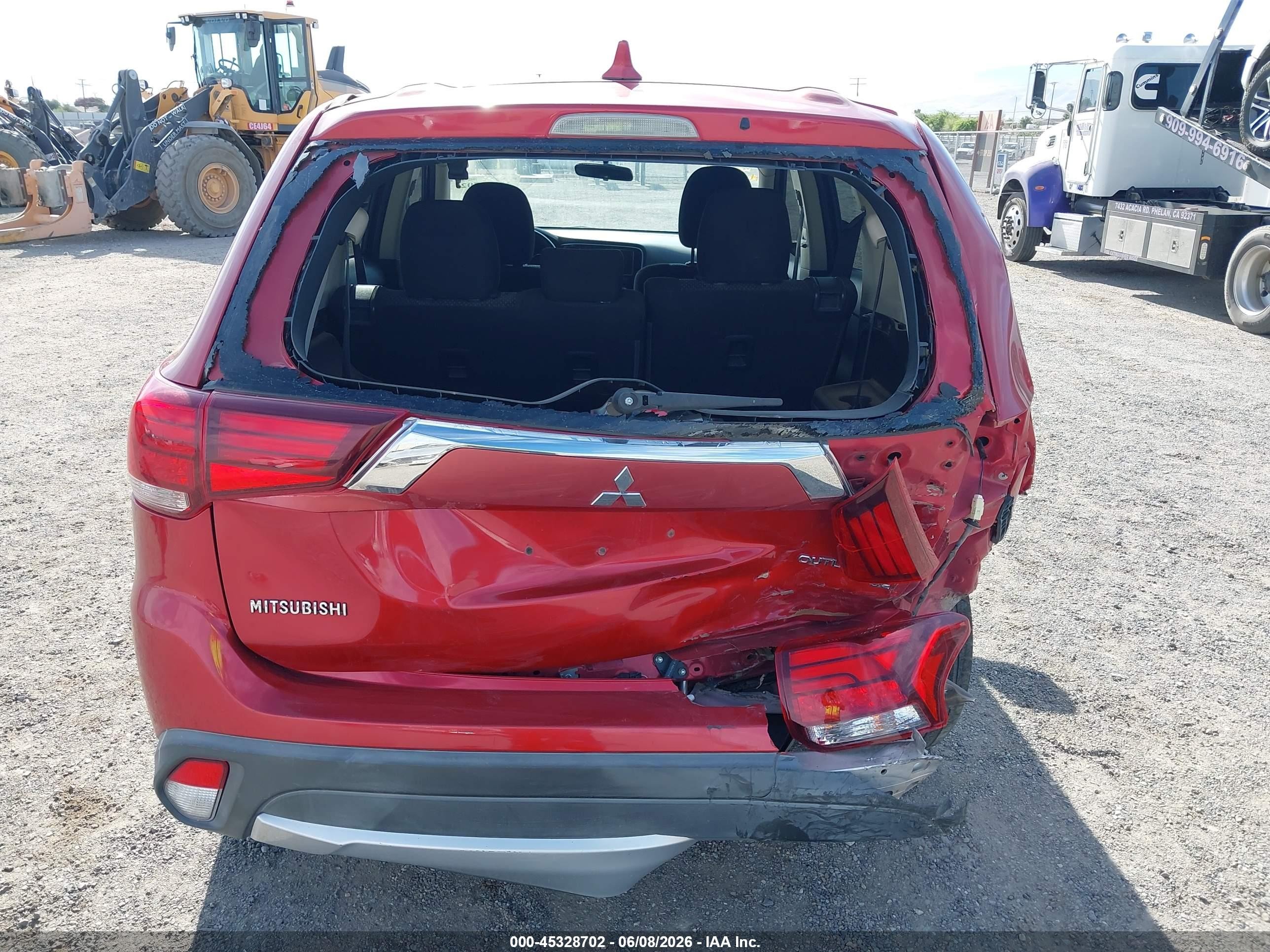 2018 Mitsubishi Outlander Se Красный vin: JA4AZ3A32JZ041712