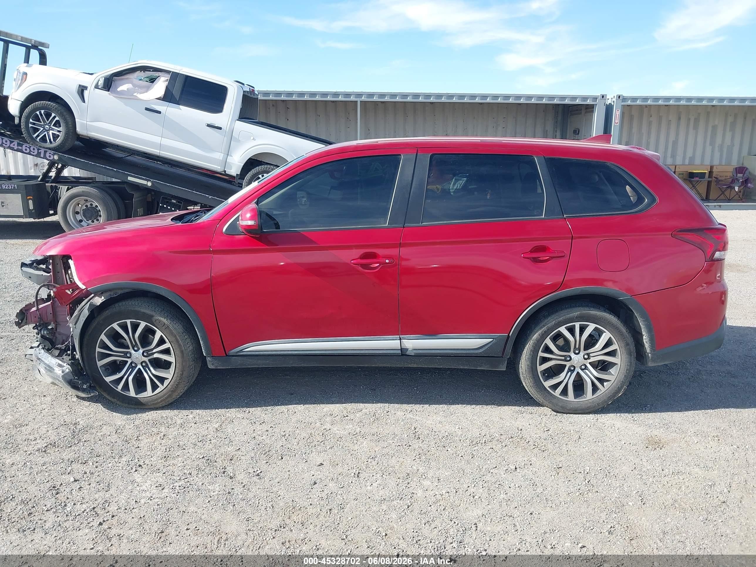 2018 Mitsubishi Outlander Se Красный vin: JA4AZ3A32JZ041712