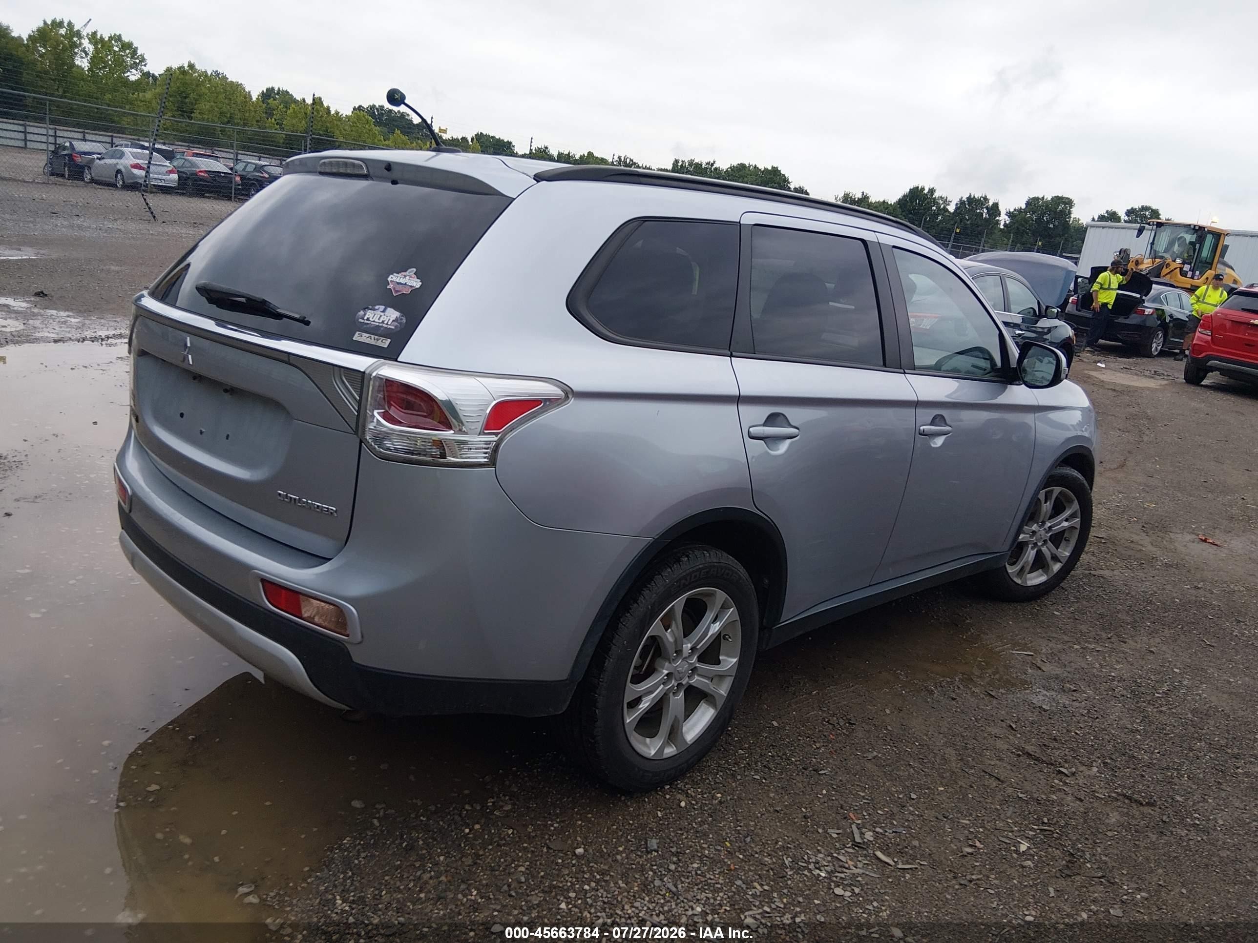 2015 Mitsubishi Outlander Se Silver vin: JA4AZ3A33FZ007351