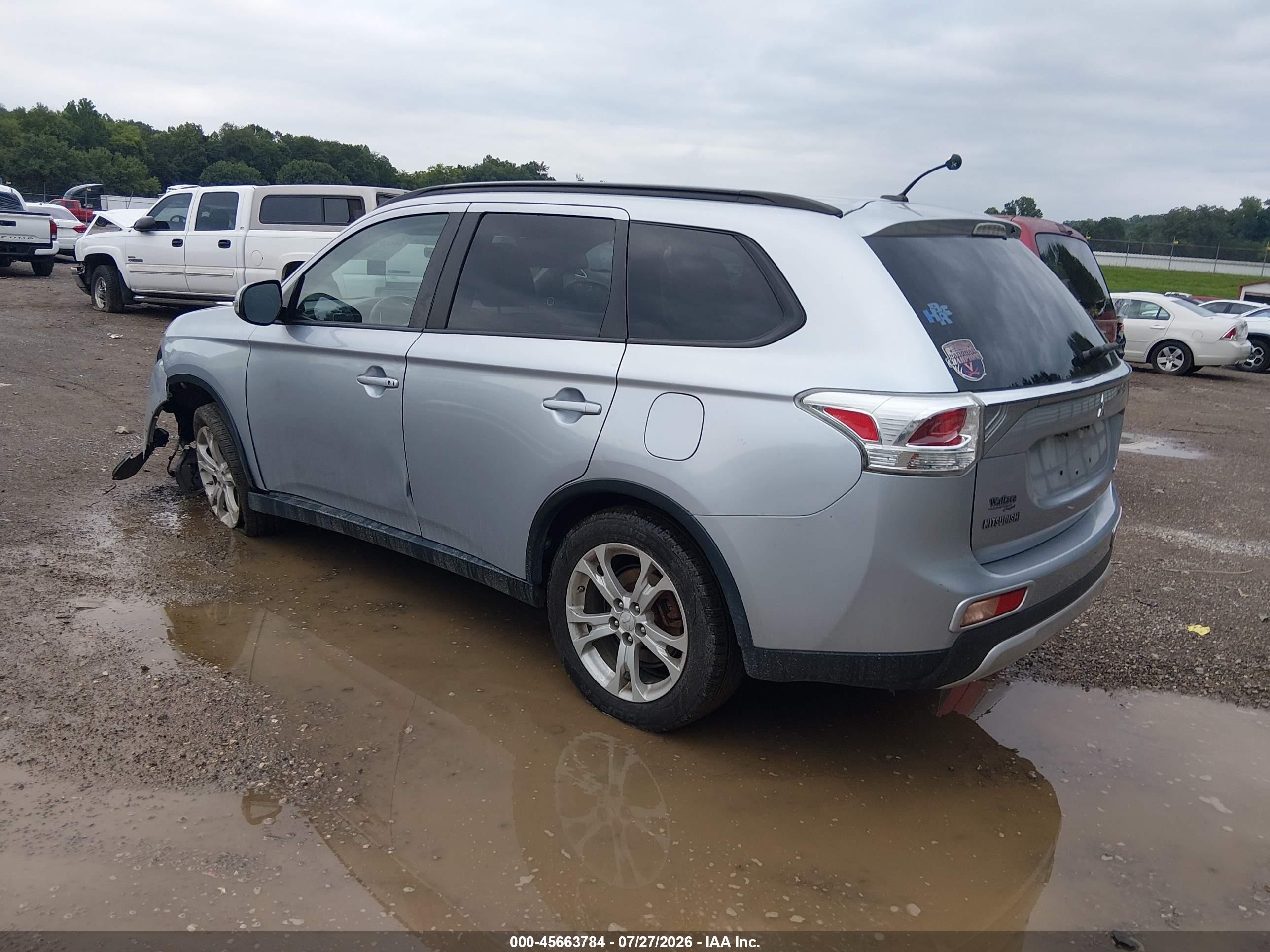 2015 Mitsubishi Outlander Se Silver vin: JA4AZ3A33FZ007351