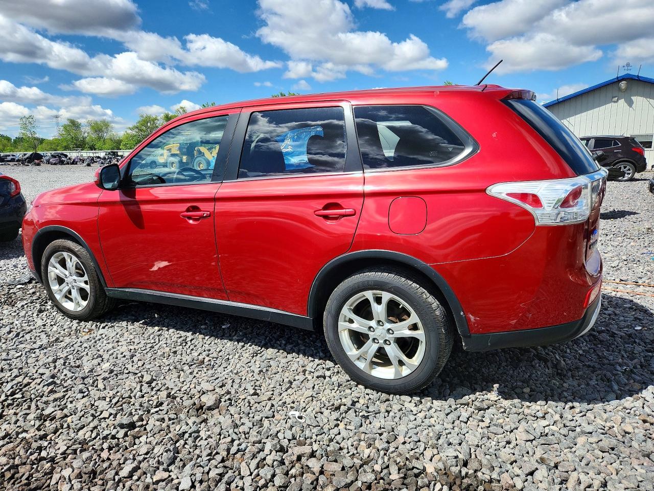 2015 Mitsubishi Outlander Se Красный vin: JA4AZ3A33FZ011321