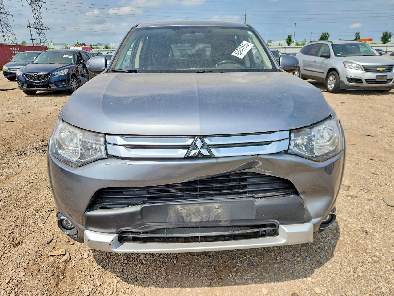 2015 Mitsubishi Outlander Se Gray vin: JA4AZ3A33FZ011366