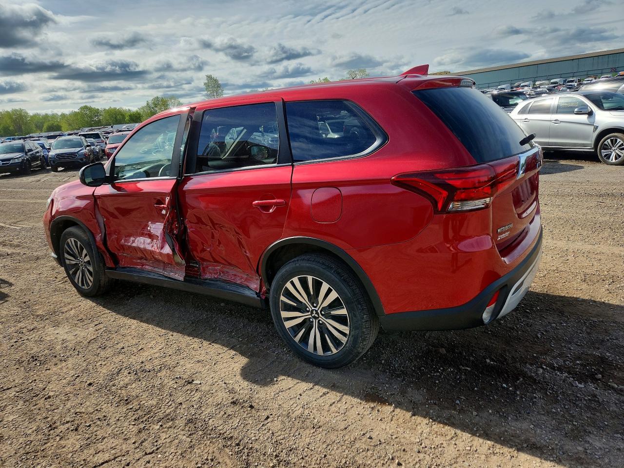 2019 Mitsubishi Outlander Se Maroon vin: JA4AZ3A33KZ005738