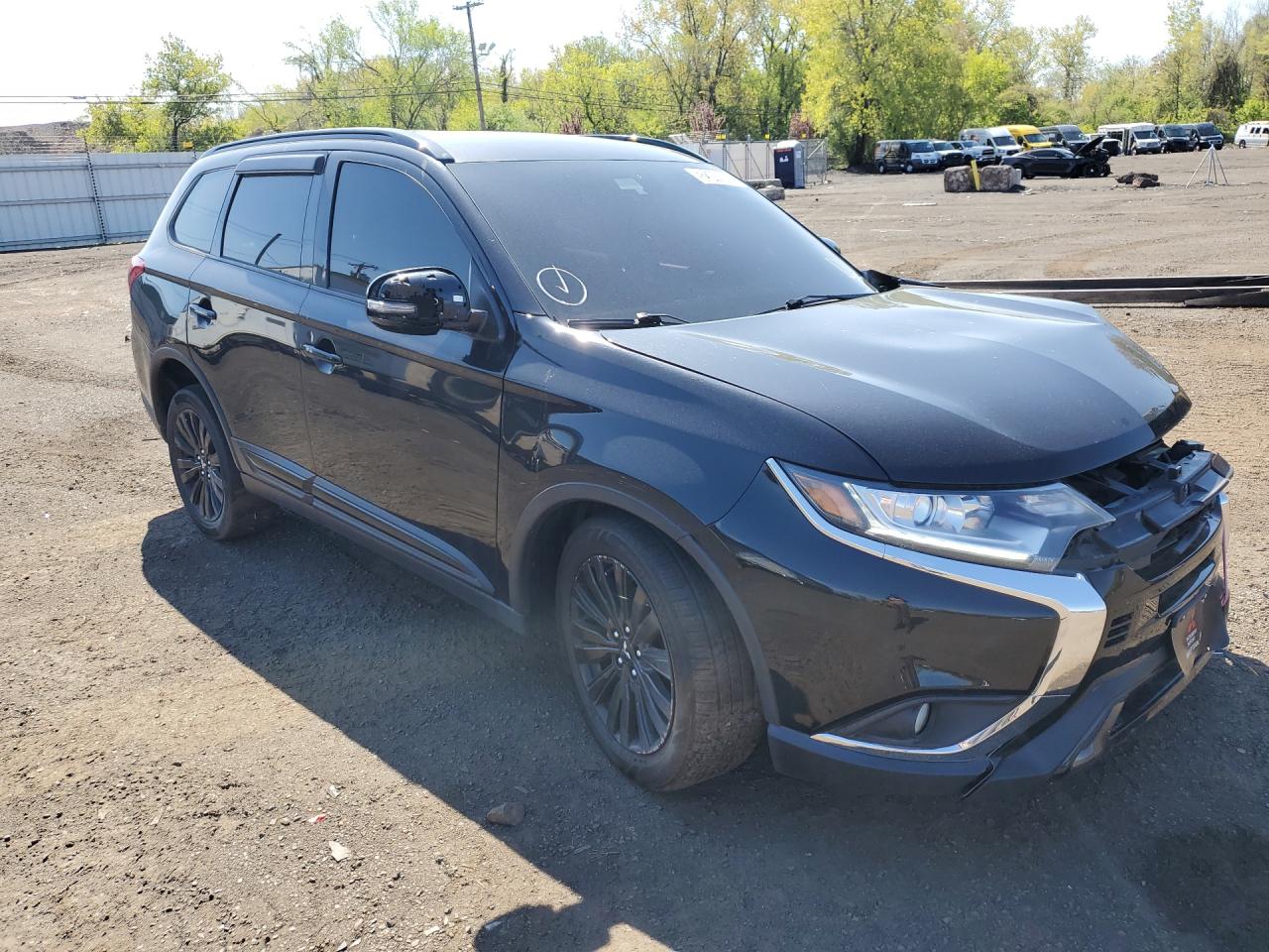 2020 Mitsubishi Outlander Se Black vin: JA4AZ3A33LZ028521 Damage: Rf Mirror Cover, Missing, Replacement Required