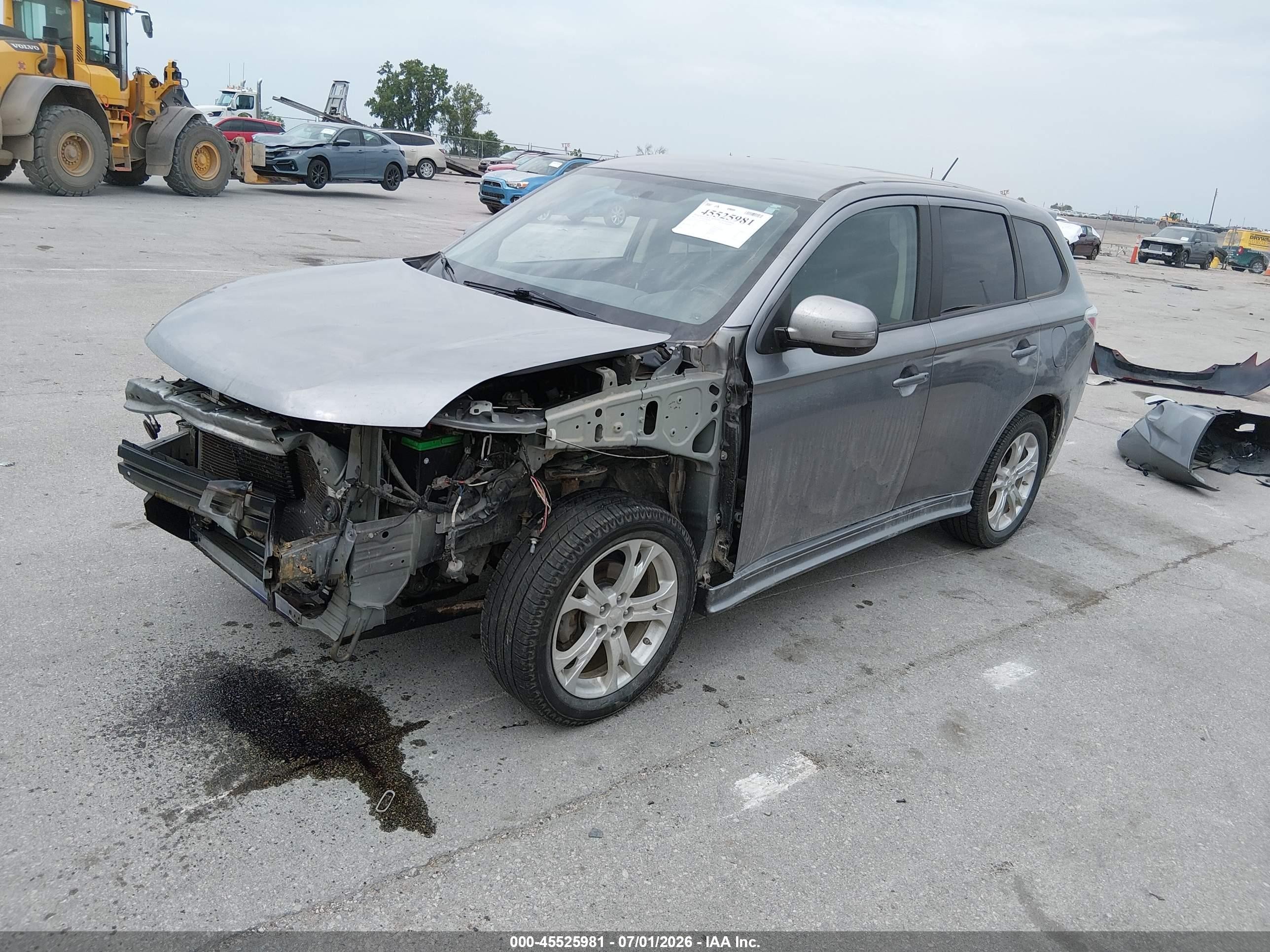 2014 Mitsubishi Outlander Se Beige vin: JA4AZ3A34EZ002402