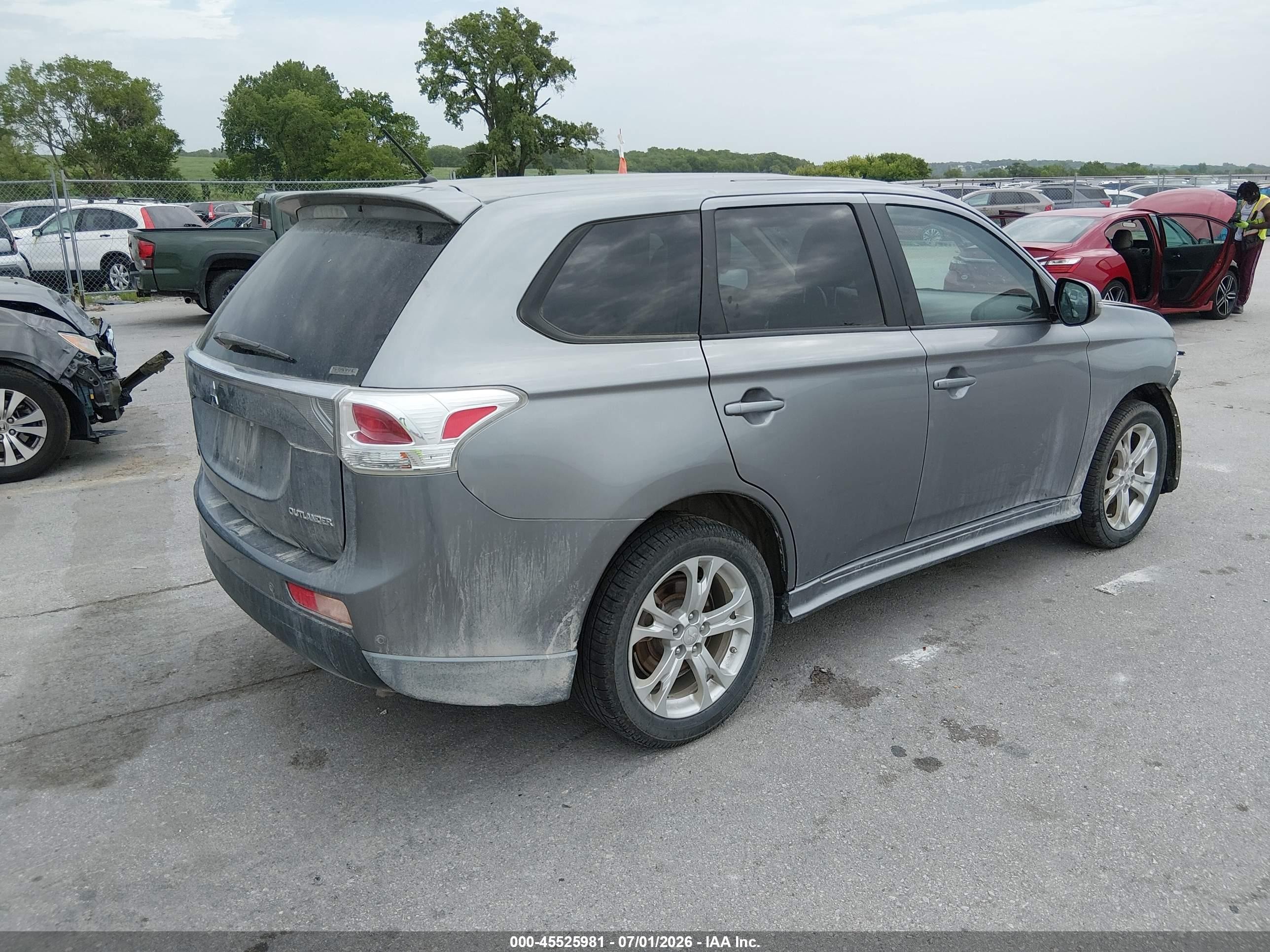 2014 Mitsubishi Outlander Se Beige vin: JA4AZ3A34EZ002402