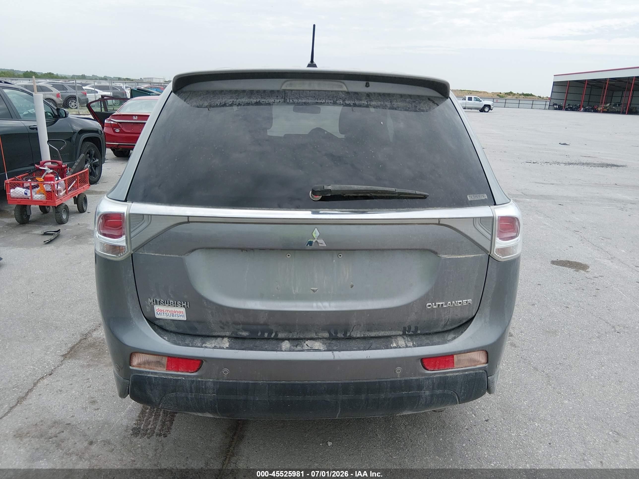 2014 Mitsubishi Outlander Se Beige vin: JA4AZ3A34EZ002402
