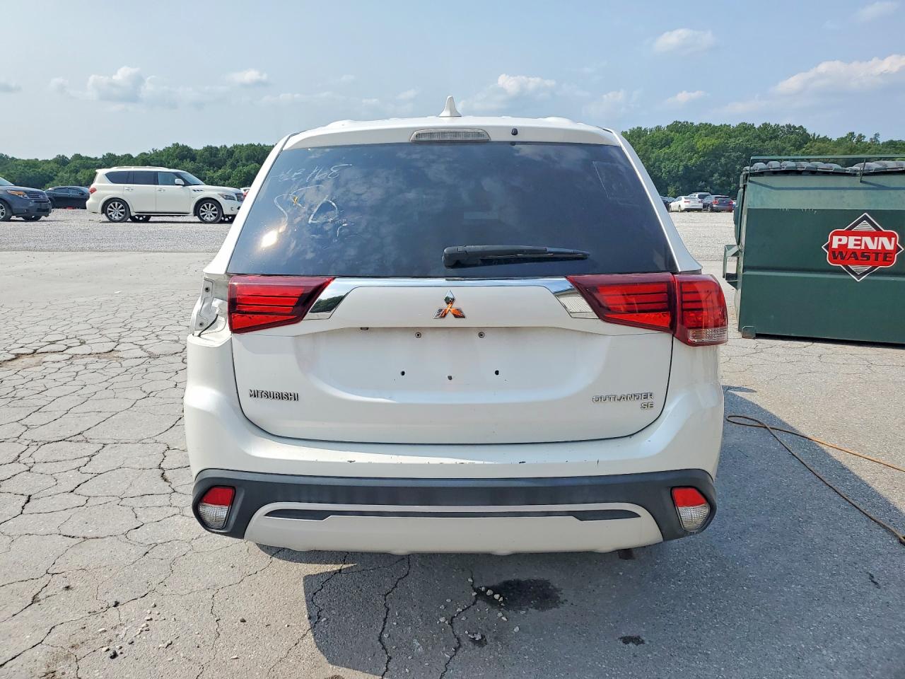 2019 Mitsubishi Outlander Se White vin: JA4AZ3A34KZ011340