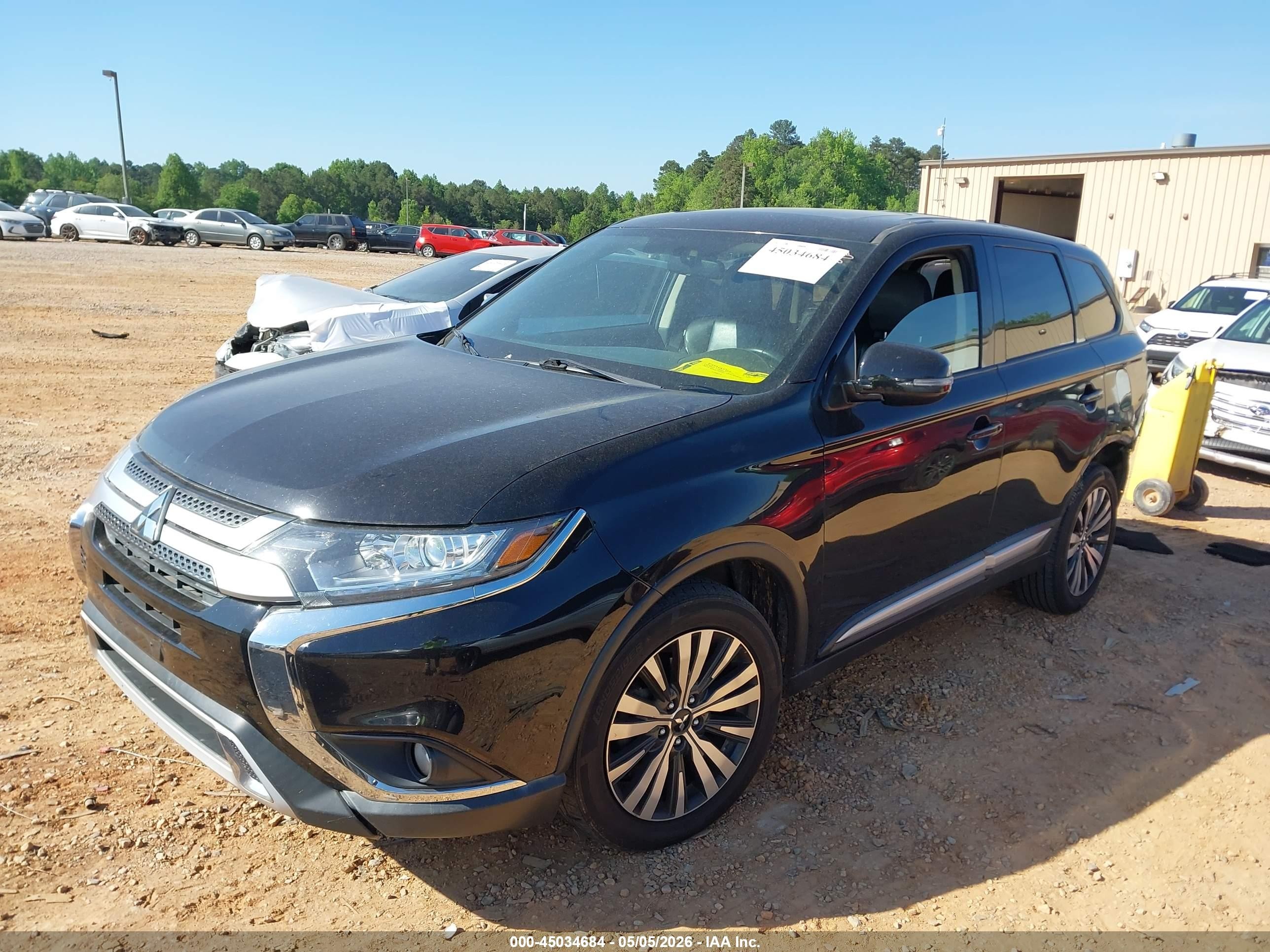 2019 Mitsubishi Outlander Se Черный vin: JA4AZ3A34KZ052261