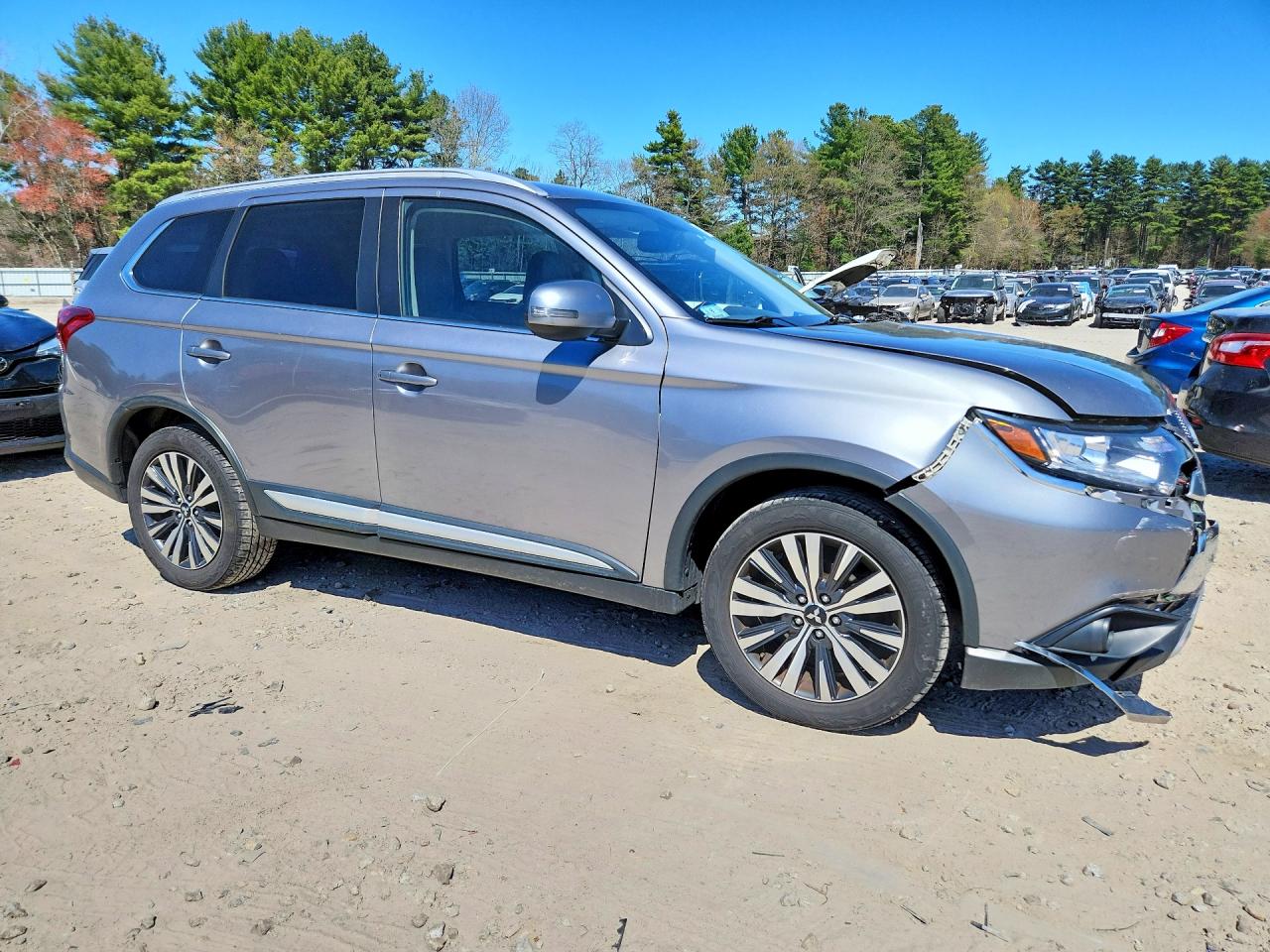 2019 Mitsubishi Outlander Se Gray vin: JA4AZ3A35KZ026784