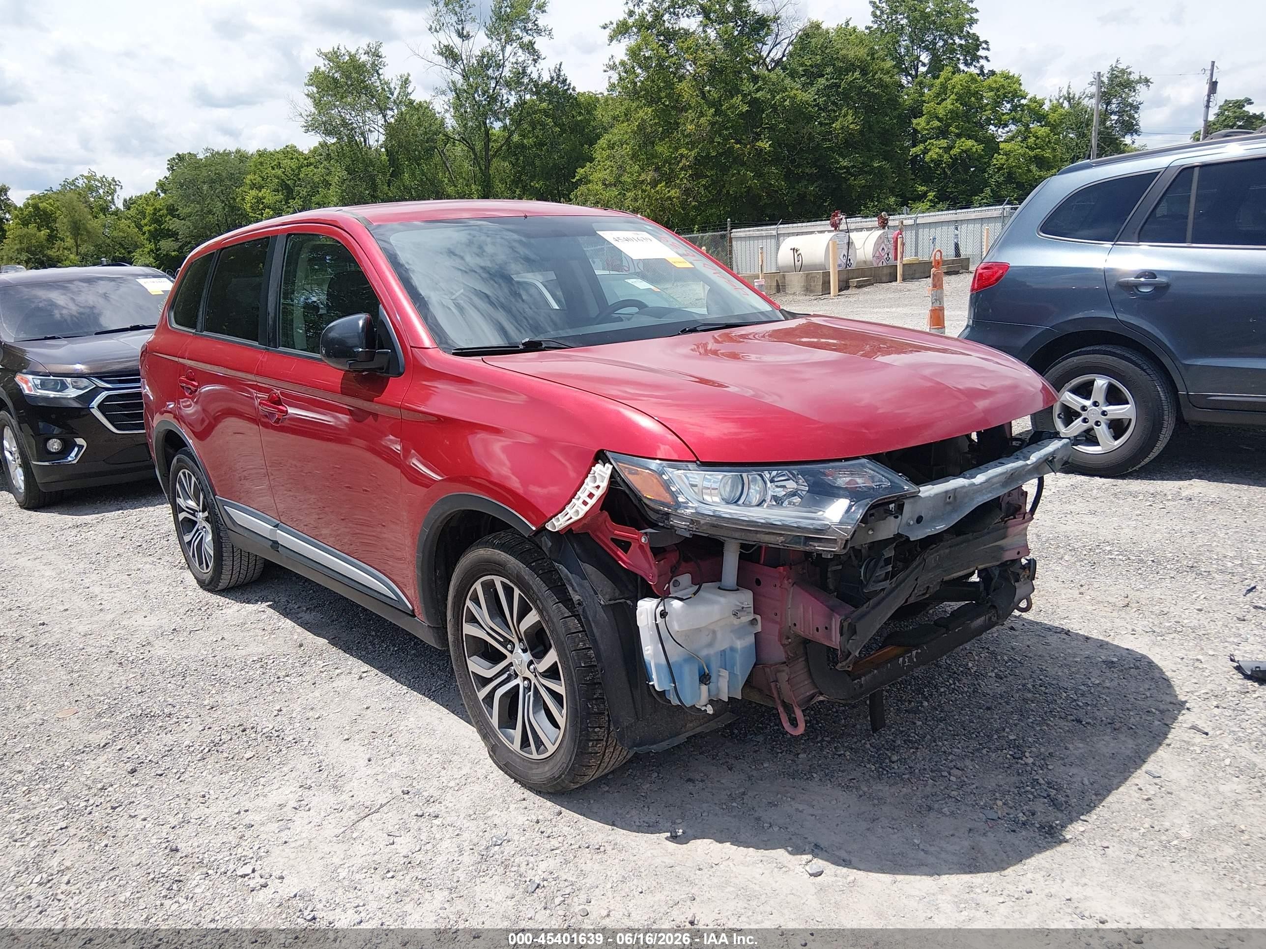 2016 Mitsubishi Outlander Es Red vin: JA4AZ3A36GZ052284