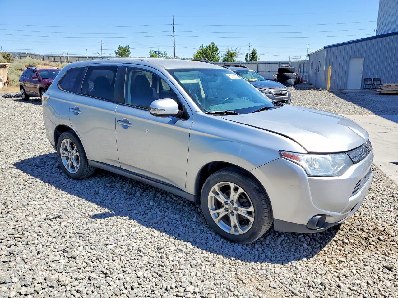 2014 Mitsubishi Outlander Se Silver vin: JA4AZ3A37EZ015662